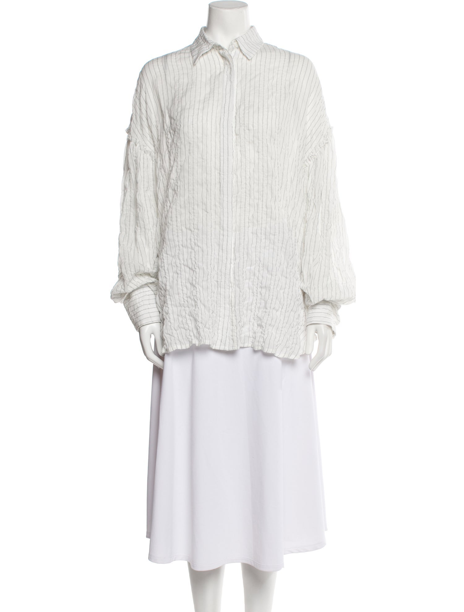 Jonathan Cohen Striped Long Sleeve Tunic