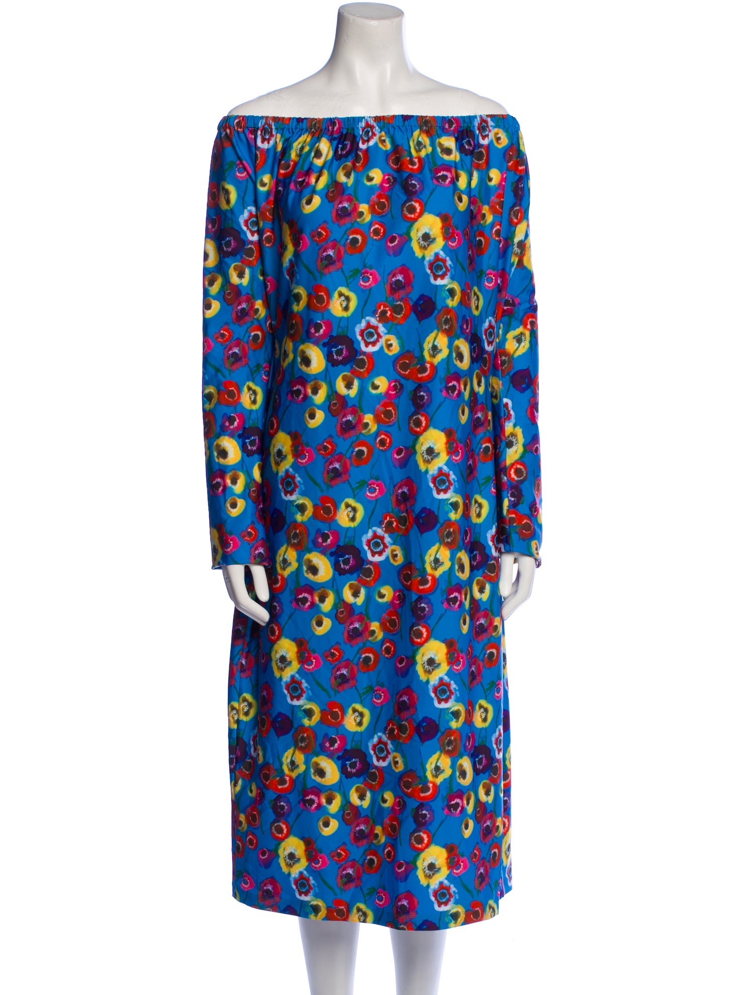 Jonathan Cohen Floral Print Midi Length Dress w/ Tags