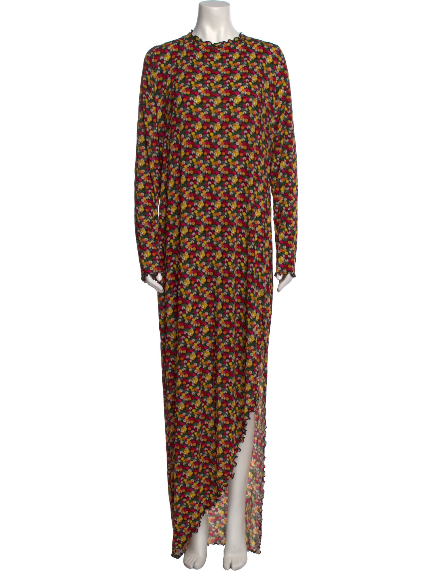 Jonathan Cohen Floral Print Long Dress