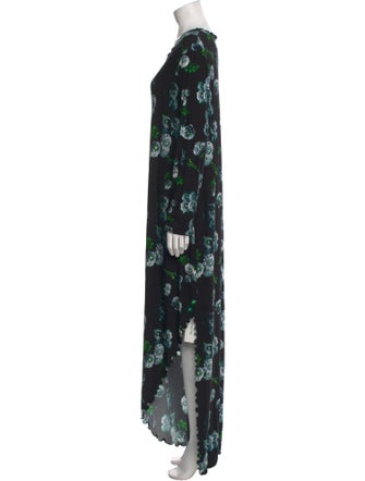 Jonathan Cohen Floral Print Midi Length Dress