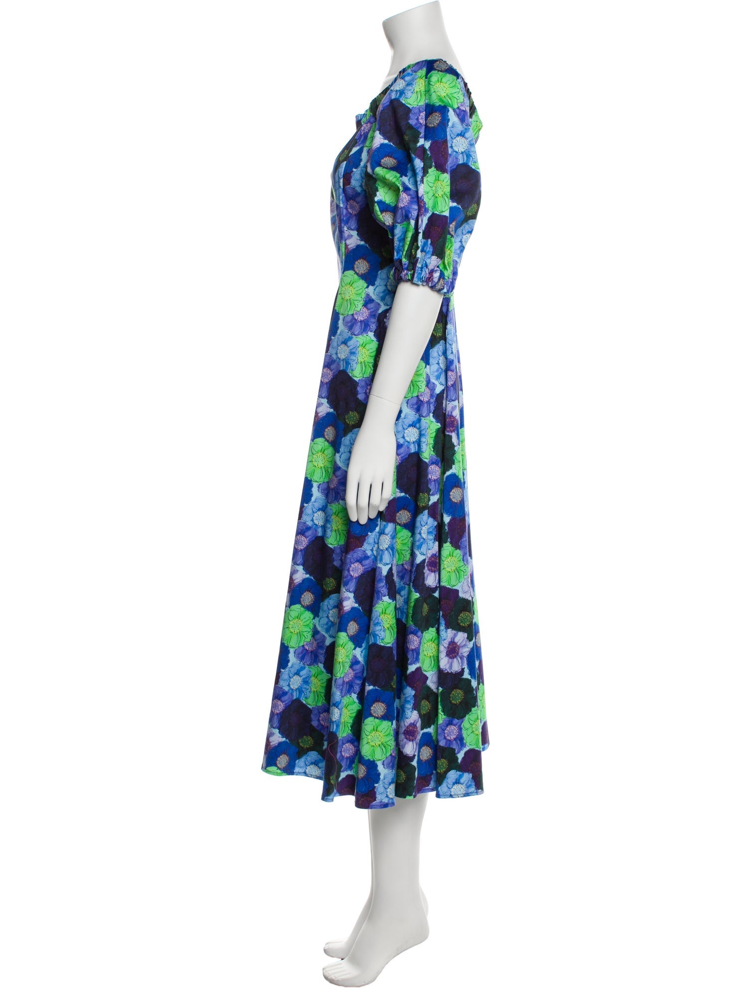 Jonathan Cohen Floral Print Long Dress