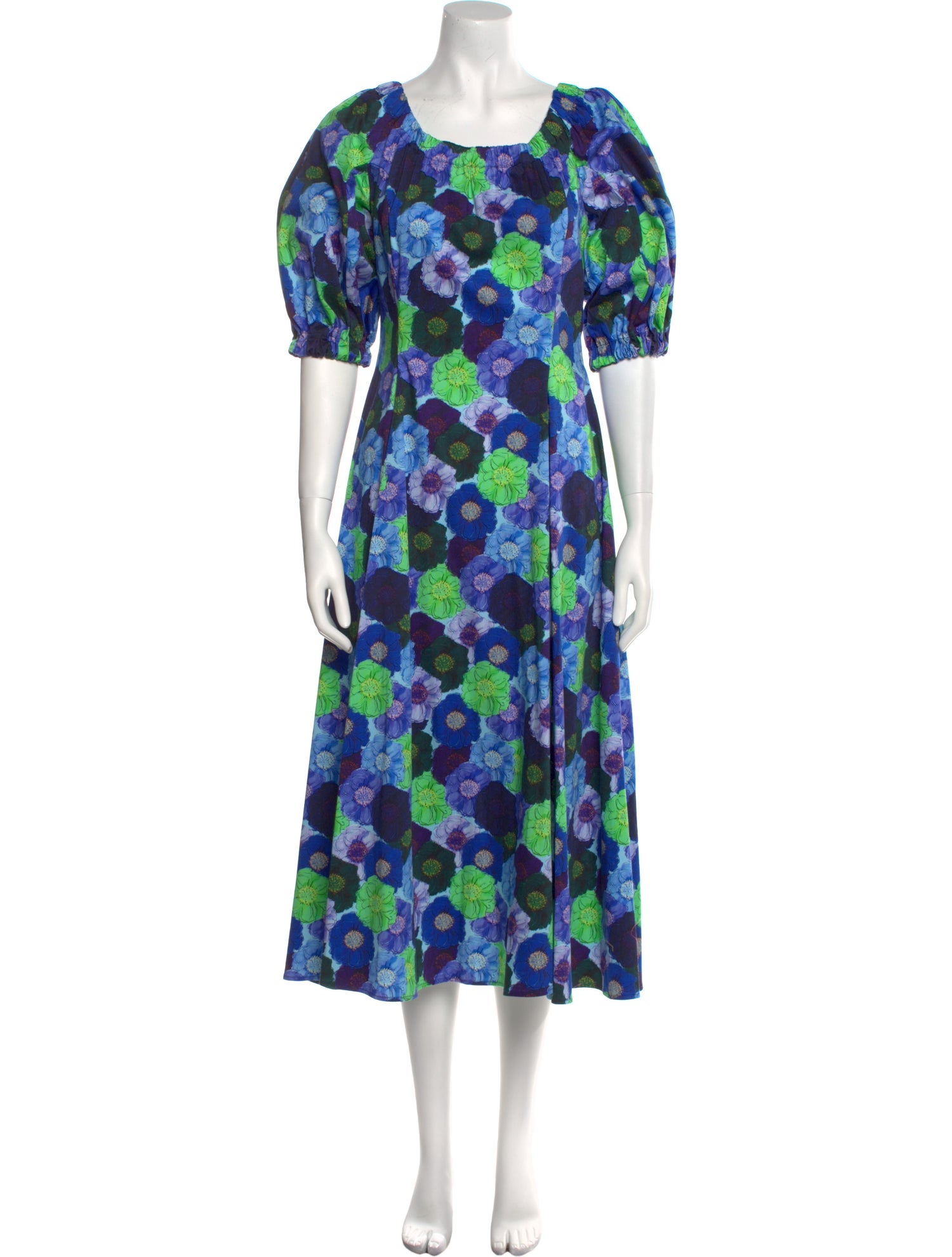 Jonathan Cohen Floral Print Midi Length Dress