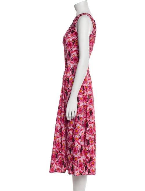 Jonathan Cohen Floral Print Midi Length Dress
