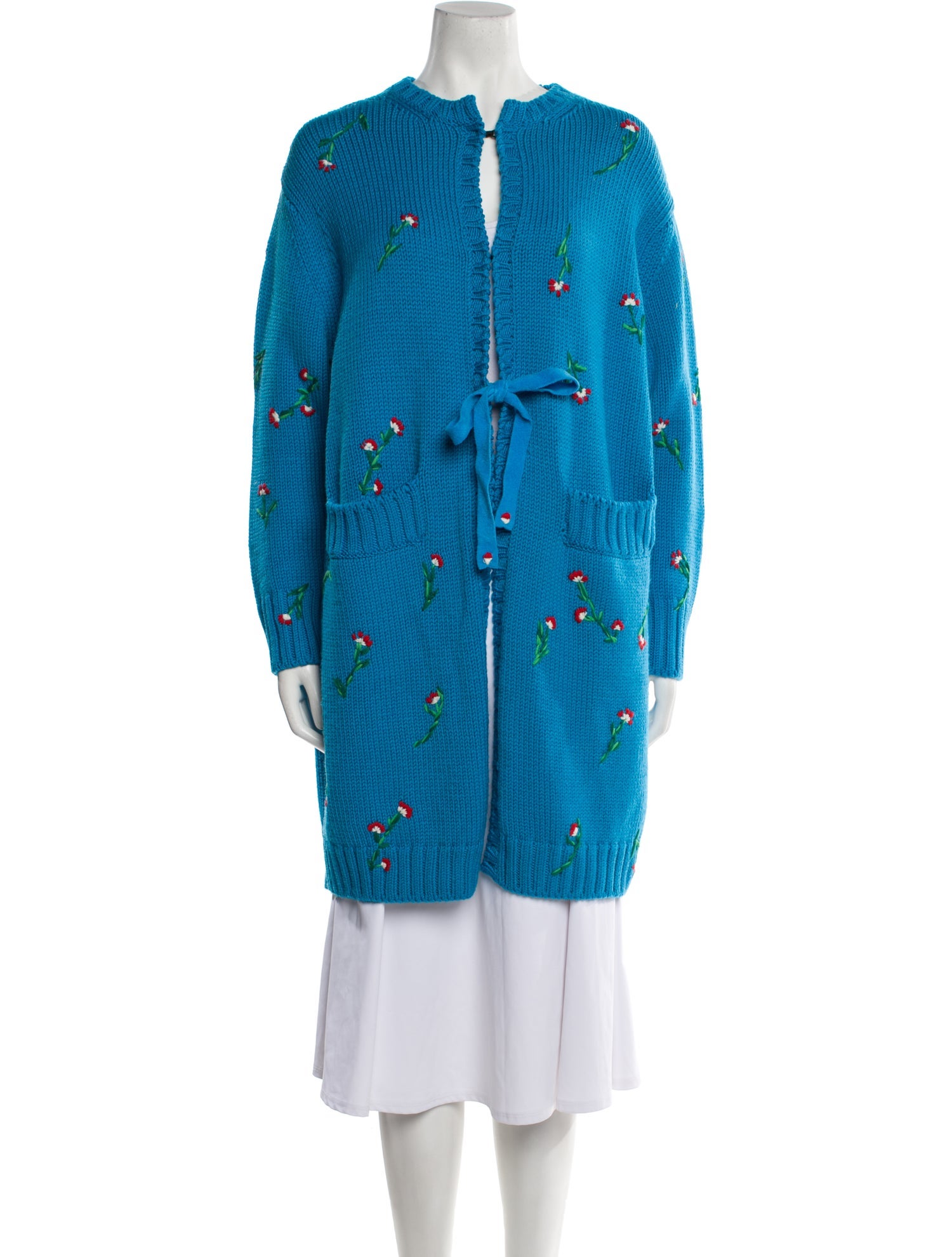 Jonathan Cohen Virgin Wool Floral Print Sweater w/ Tags