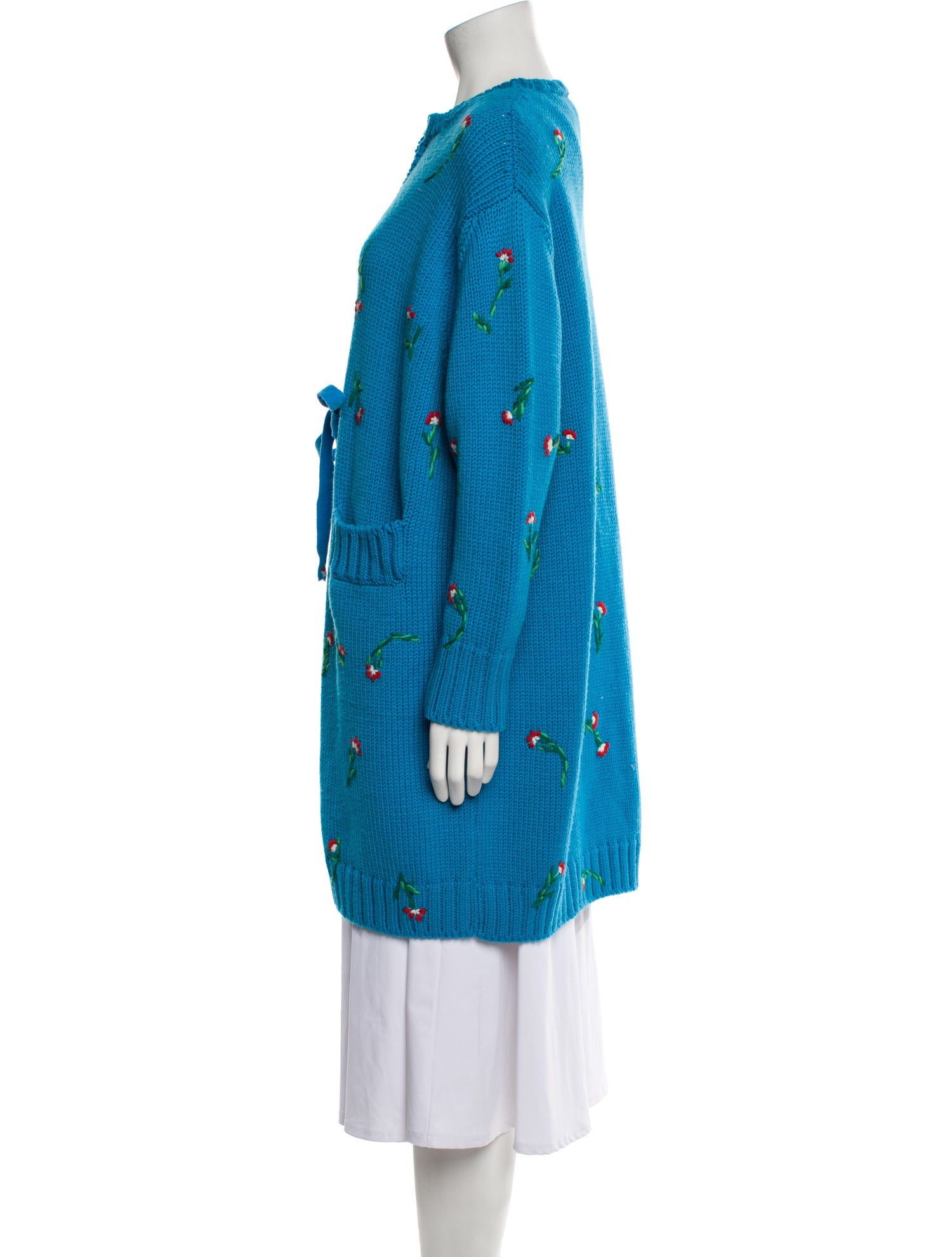 Jonathan Cohen Virgin Wool Floral Print Sweater w/ Tags