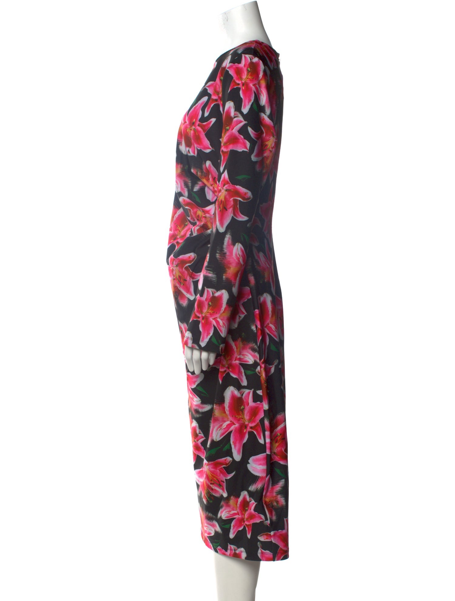 Jonathan Cohen Floral Print Midi Length Dress w/ Tags