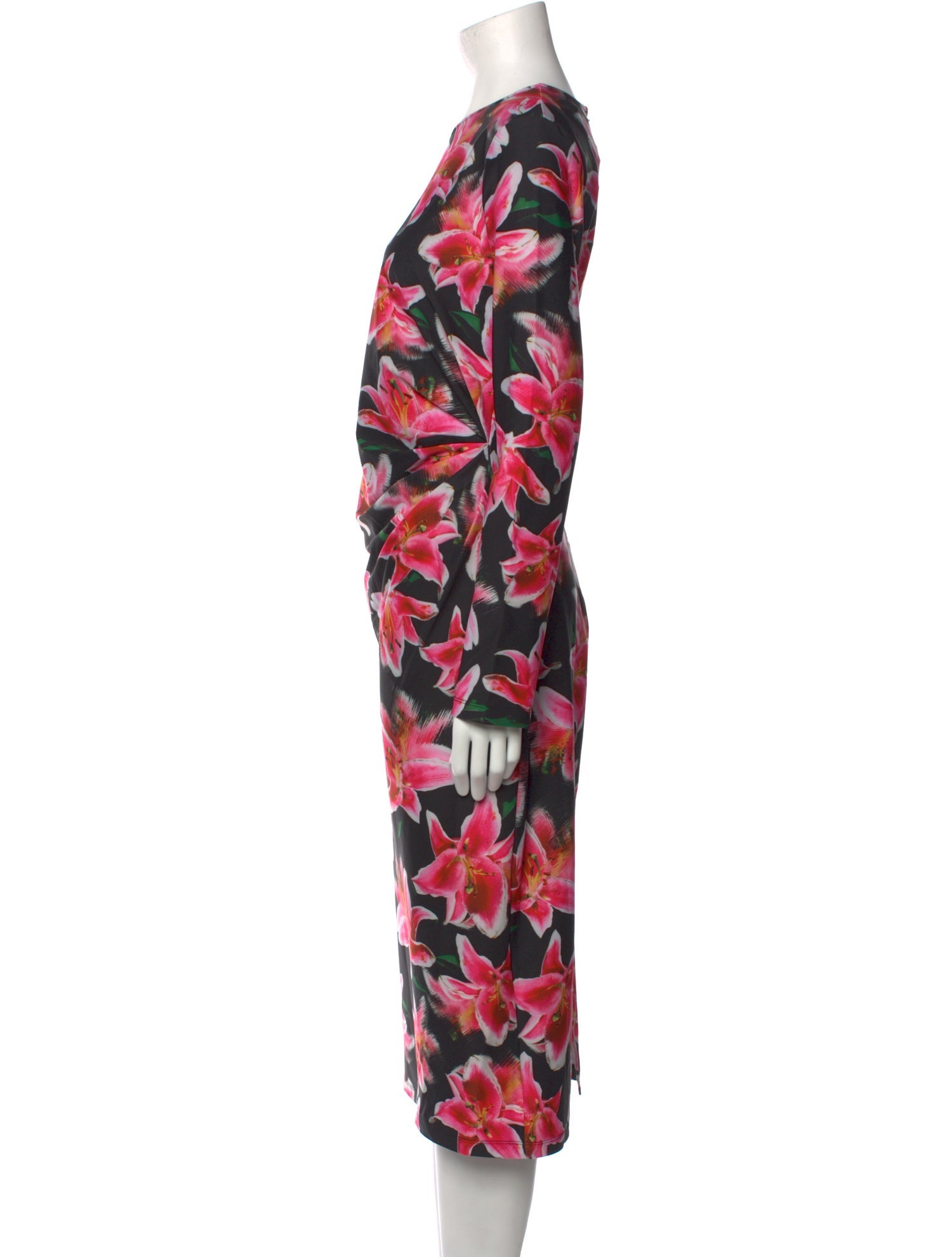 Jonathan Cohen Floral Print Midi Length Dress w/ Tags