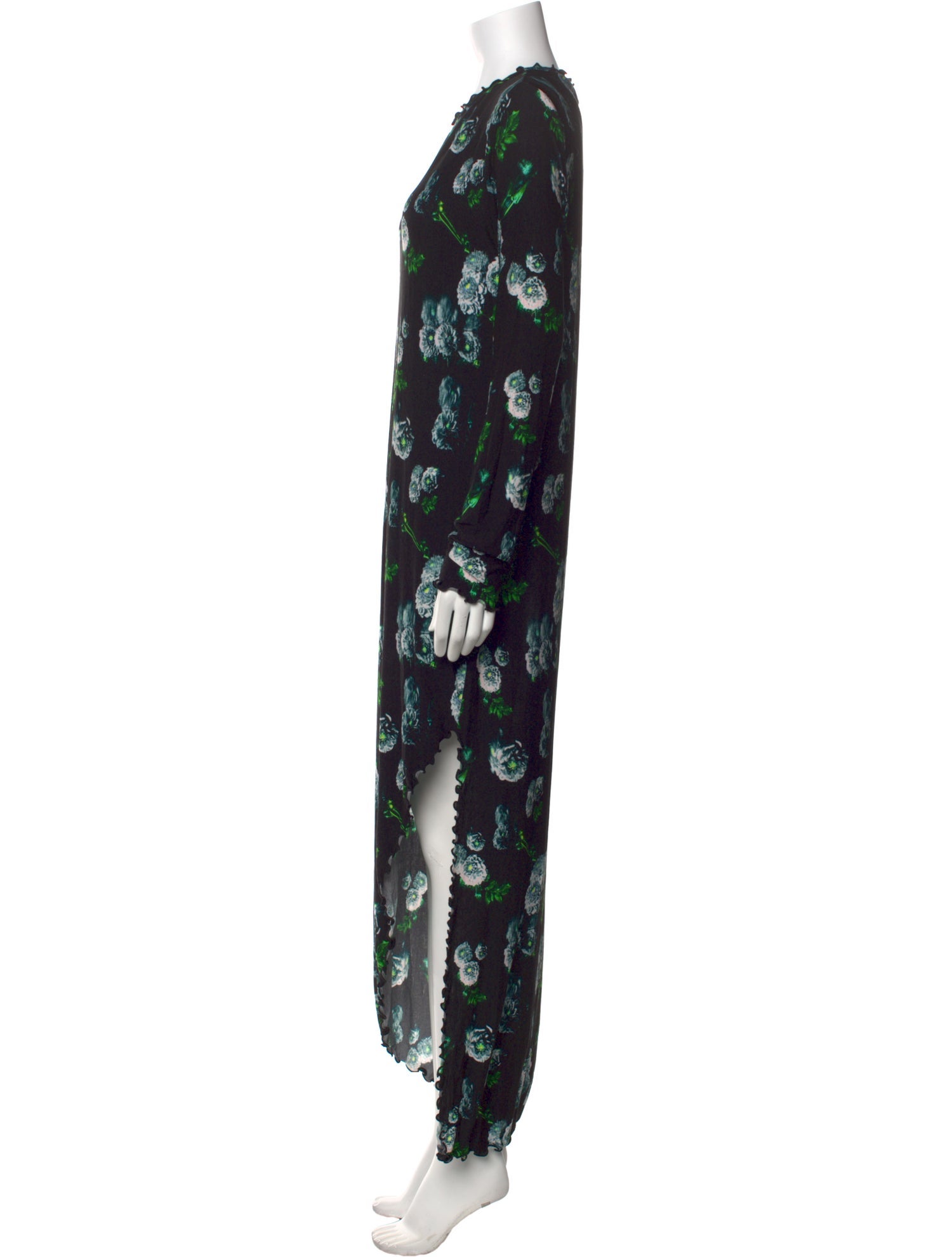 Jonathan Cohen Floral Print Long Dress