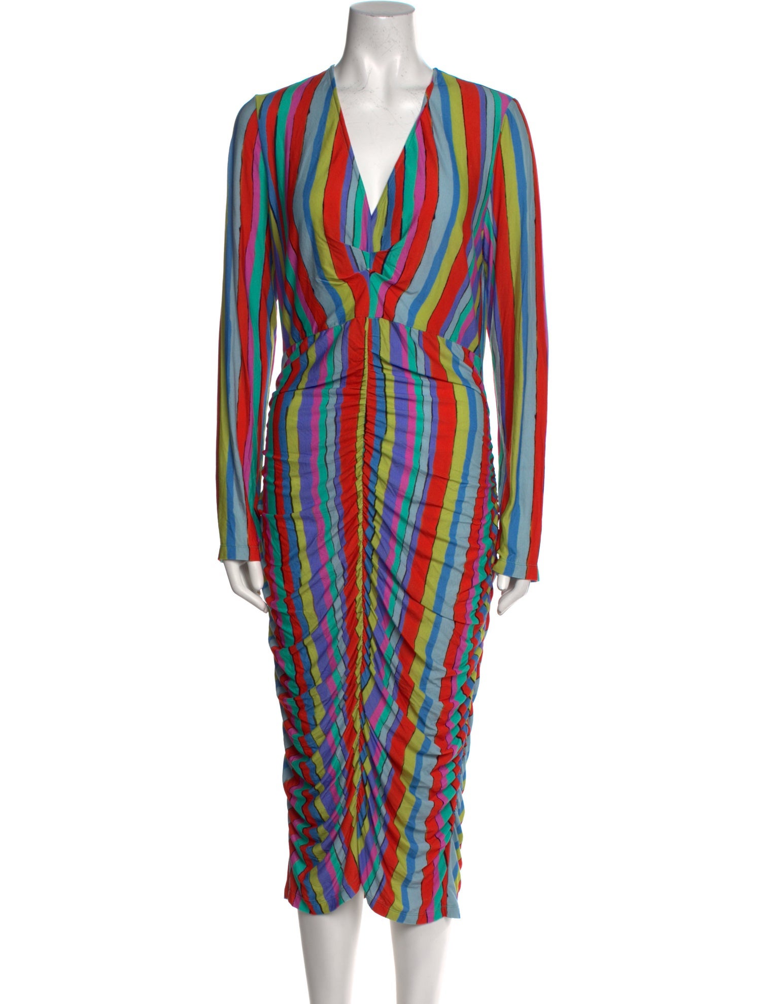 Jonathan Cohen Striped Midi Length Dress w/ Tags