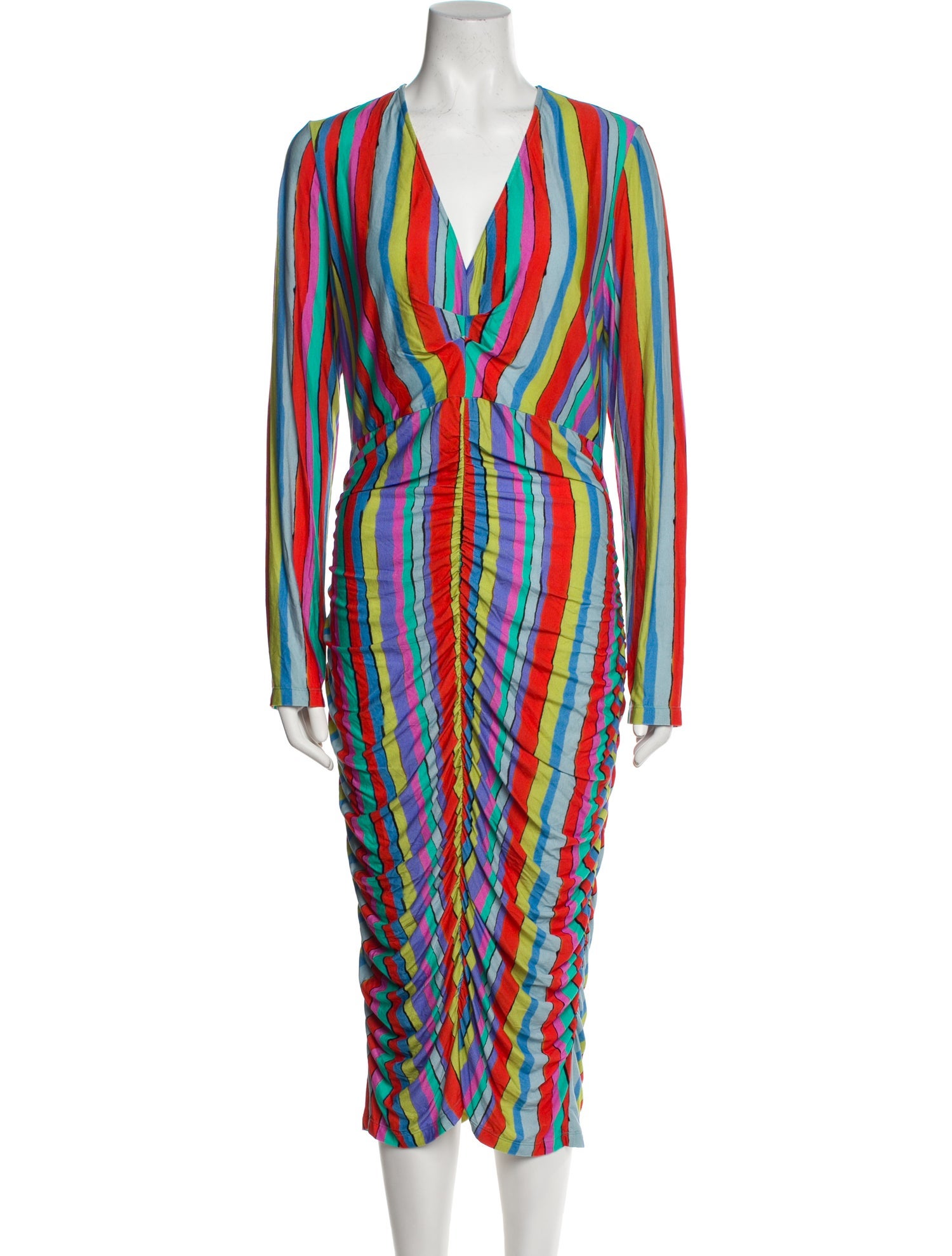 Jonathan Cohen Striped Midi Length Dress w/ Tags