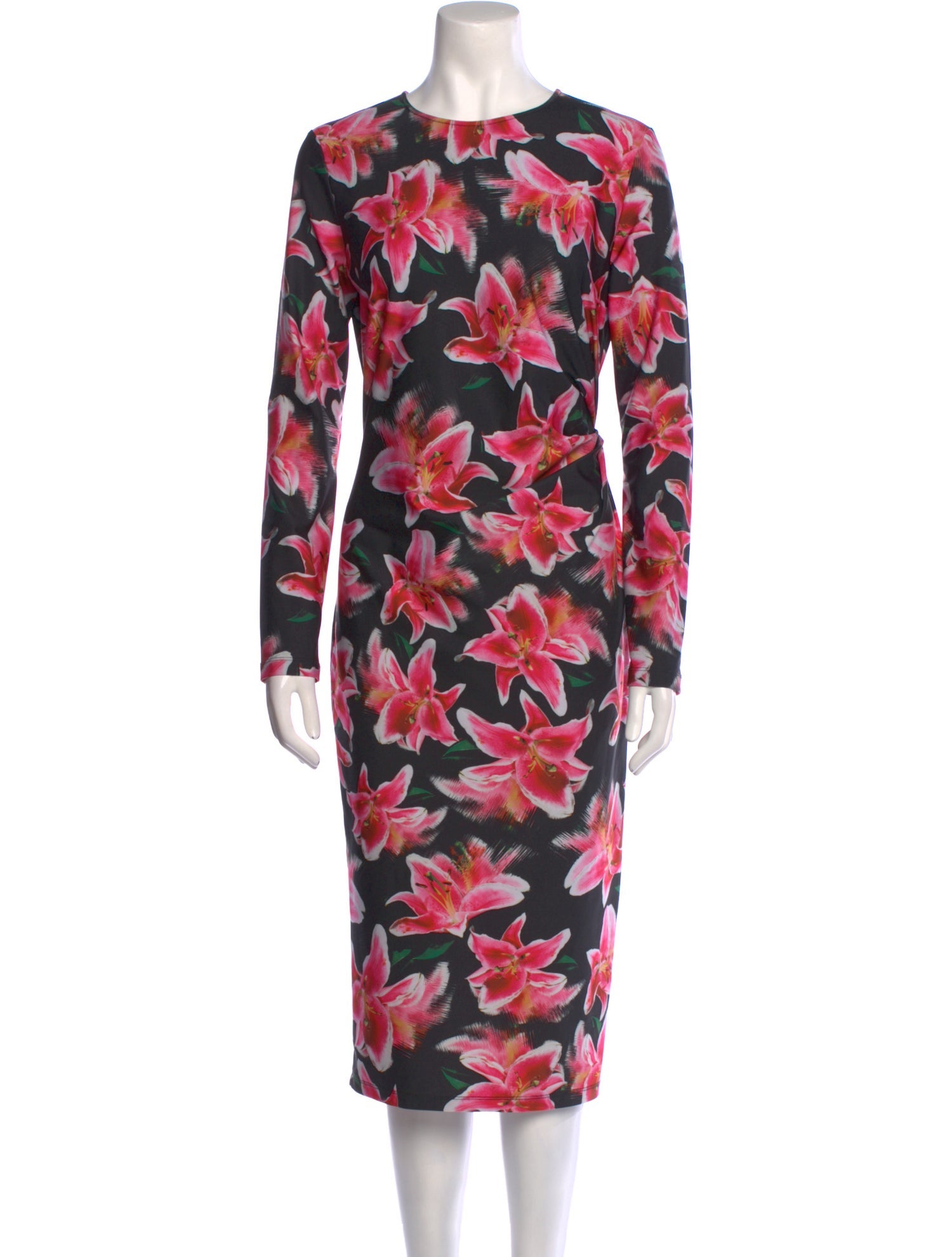 Jonathan Cohen Floral Print Midi Length Dress