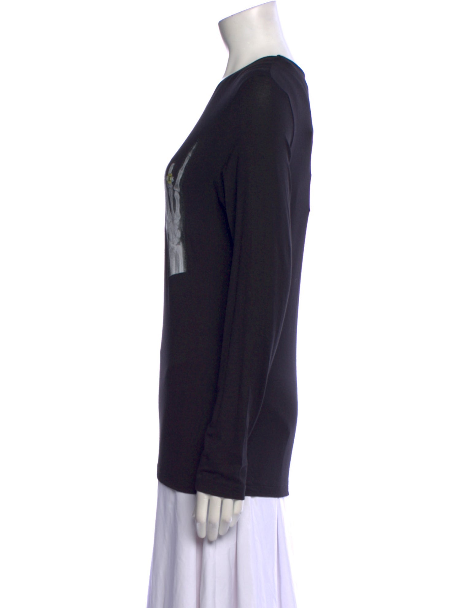 Jonathan Cohen Graphic Print Crew Neck Sweatshirt w/ Tags