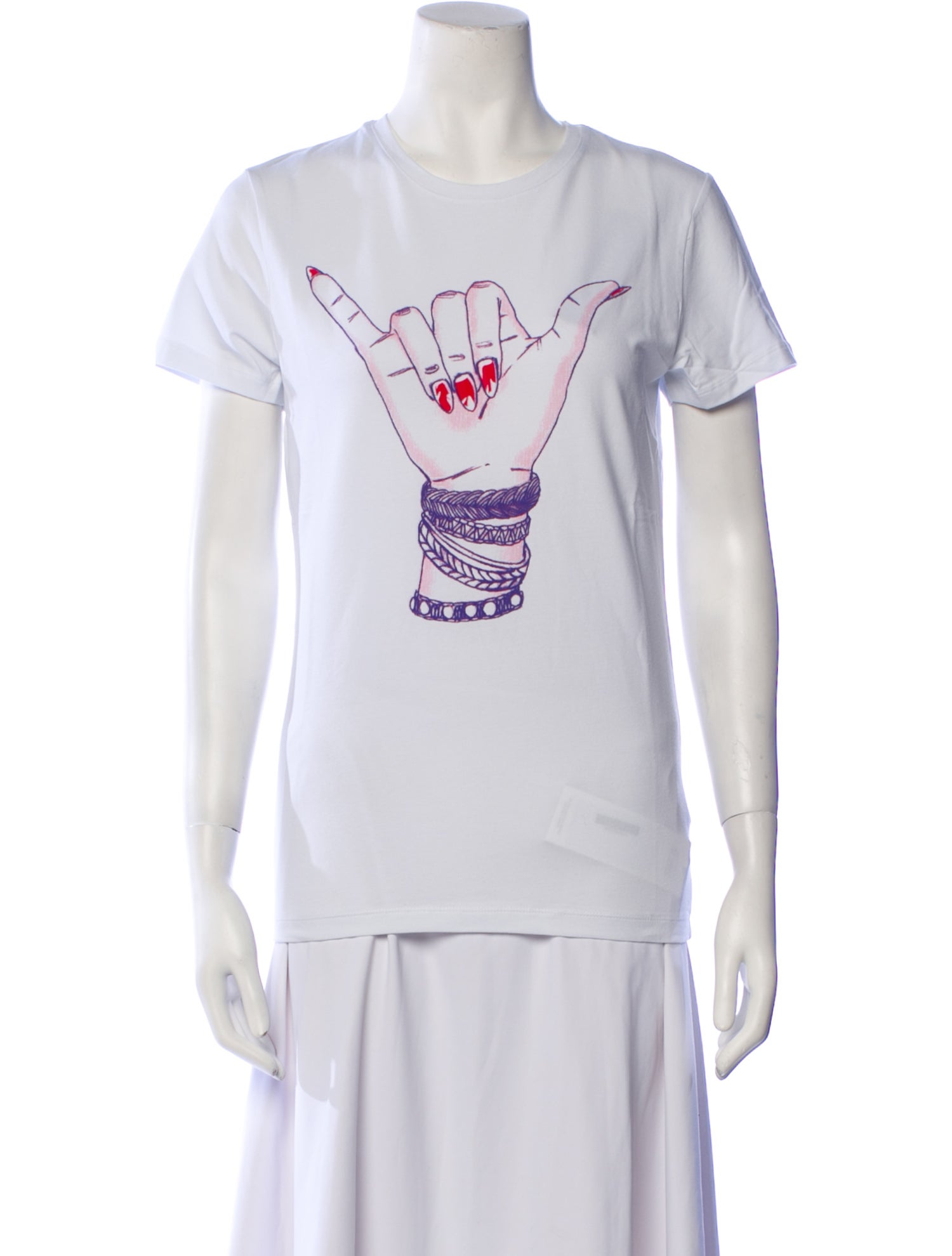 Jonathan Cohen Graphic Print Crew Neck T-Shirt w/ Tags