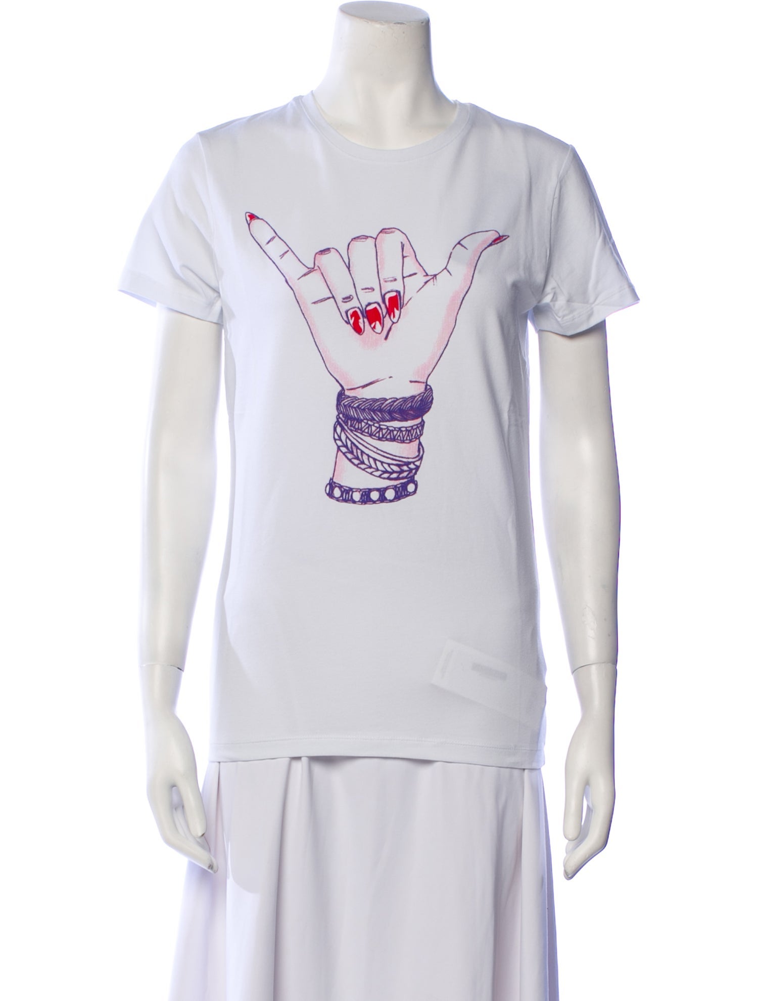 Jonathan Cohen Graphic Print Crew Neck T-Shirt w/ Tags