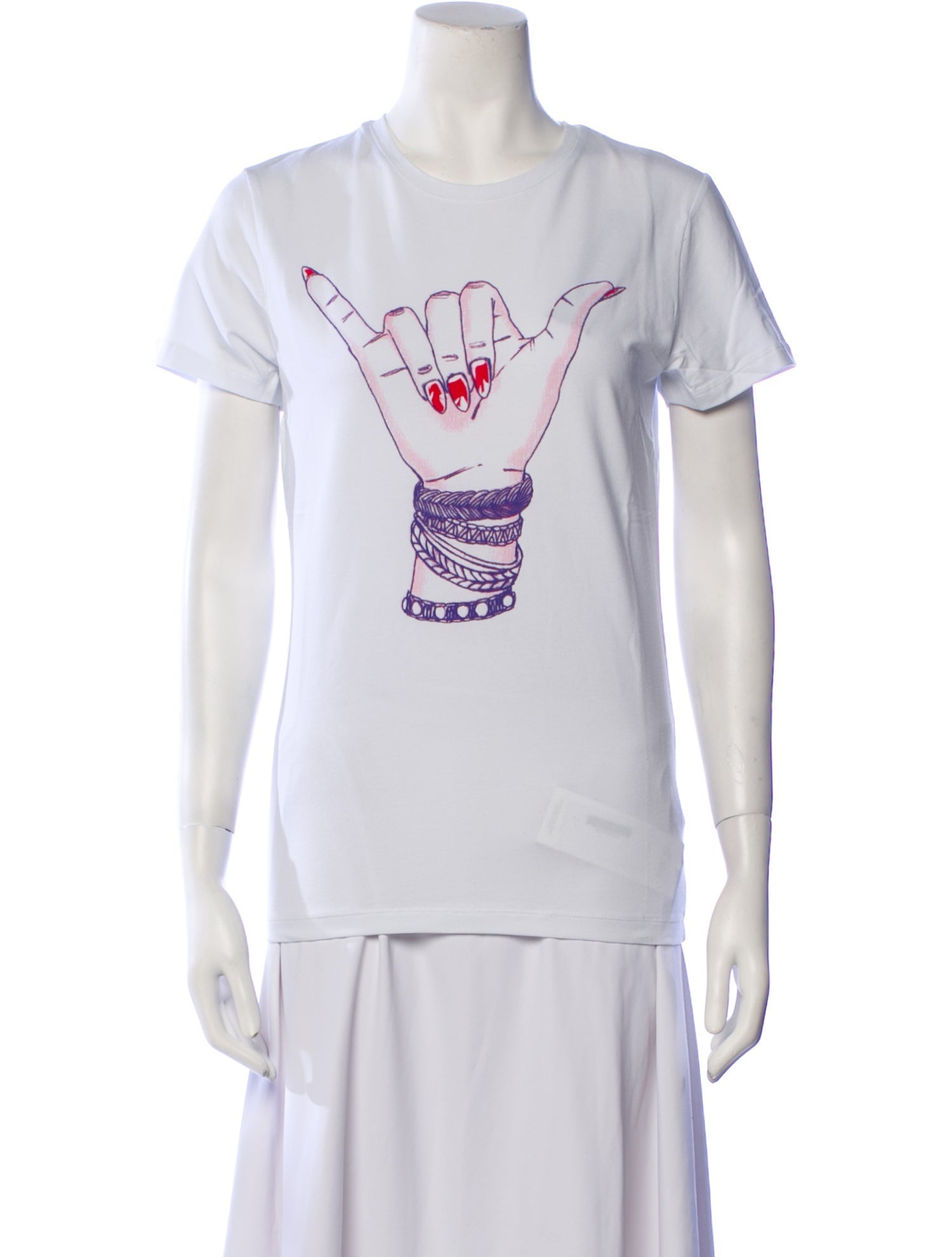 Jonathan Cohen Graphic Print Crew Neck T-Shirt w/ Tags