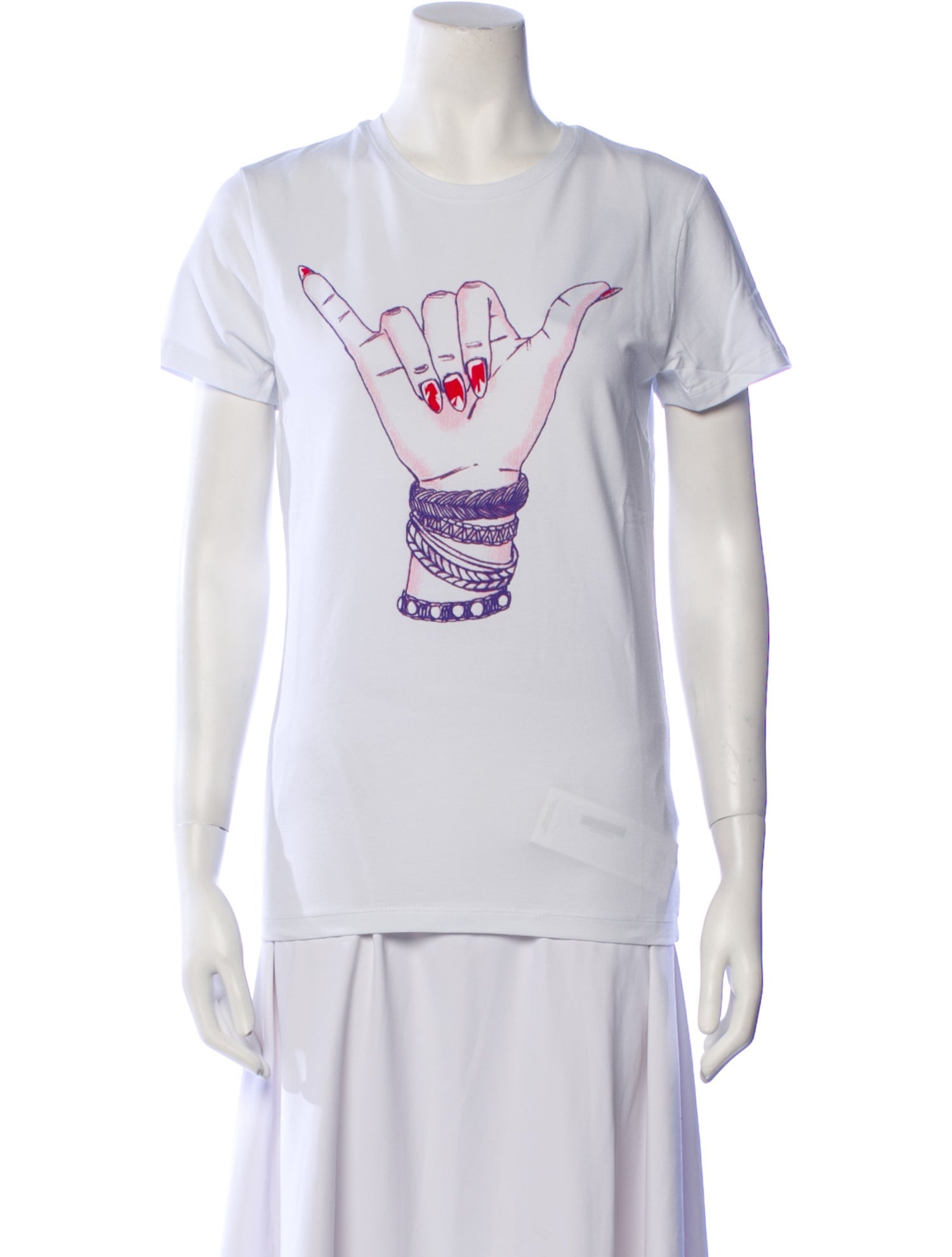 Jonathan Cohen Graphic Print Crew Neck T-Shirt w/ Tags