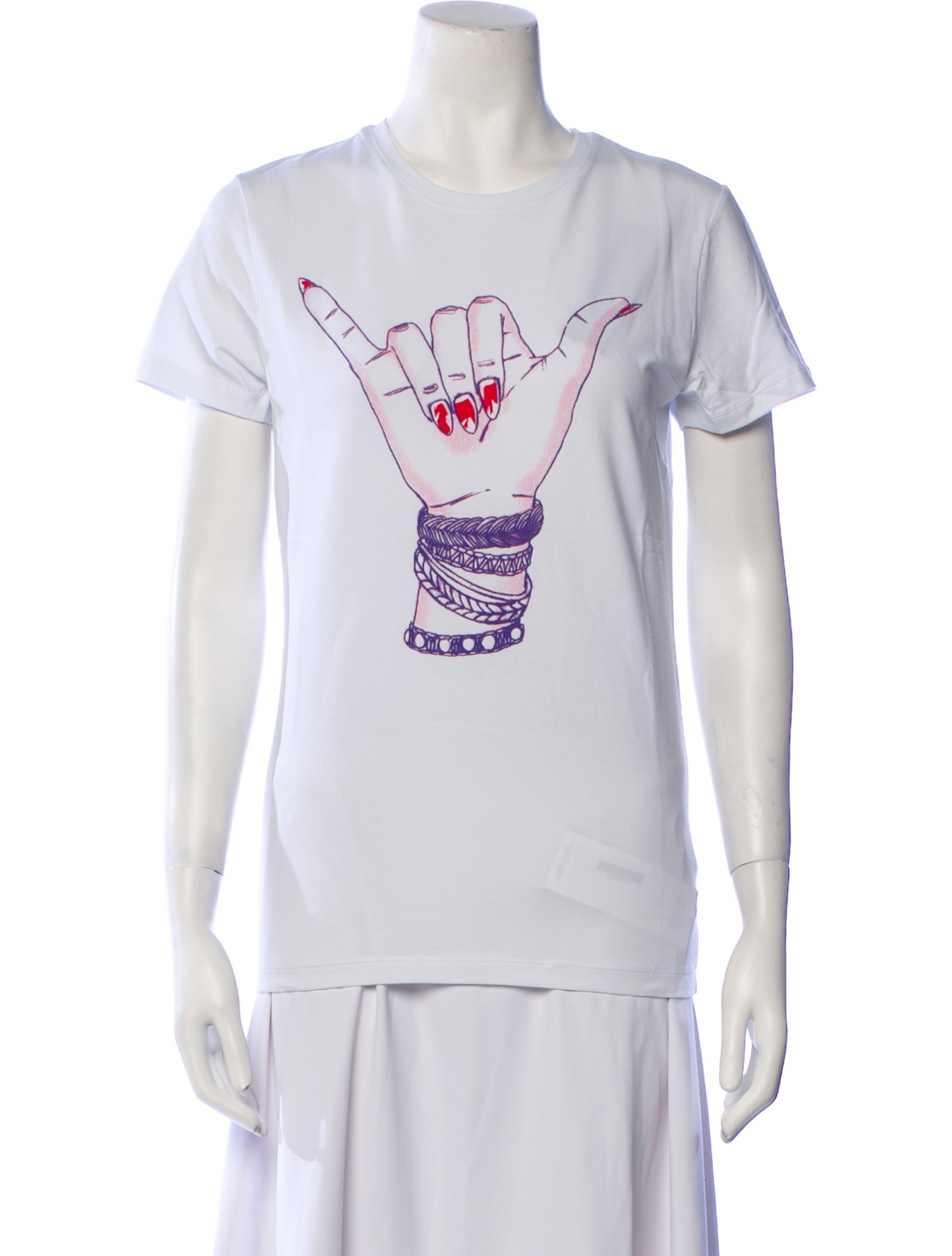 Jonathan Cohen Graphic Print Crew Neck T-Shirt w/ Tags