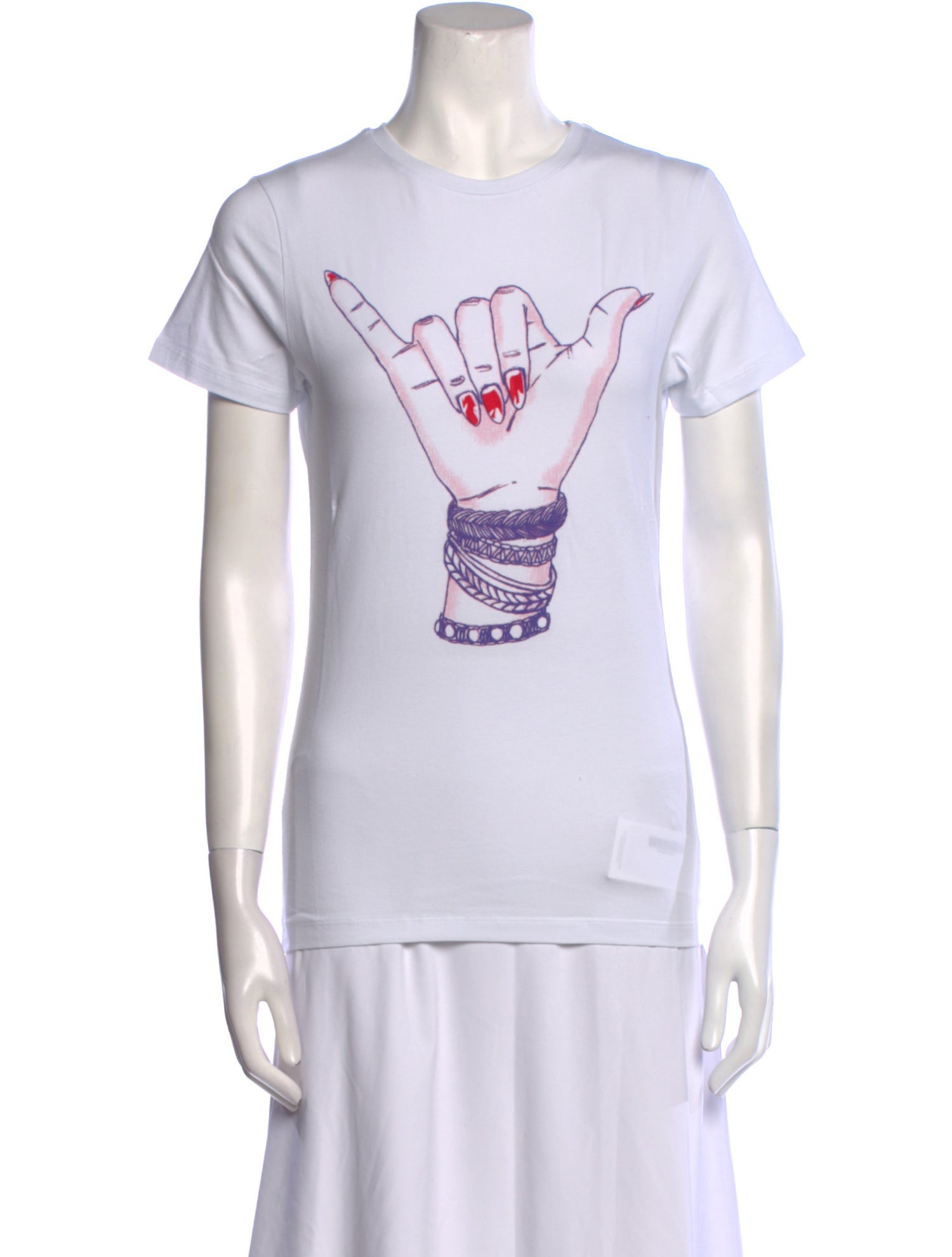 Jonathan Cohen Graphic Print Crew Neck T-Shirt w/ Tags