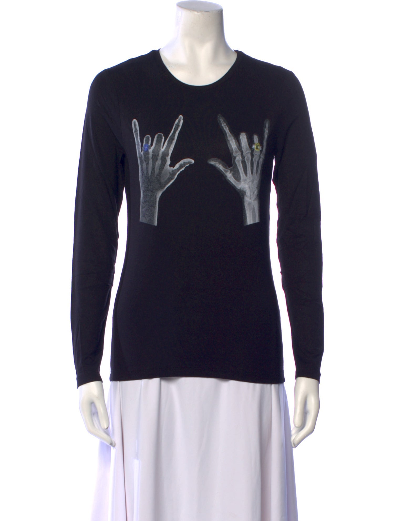 Jonathan Cohen Graphic Print Crew Neck T-Shirt w/ Tags