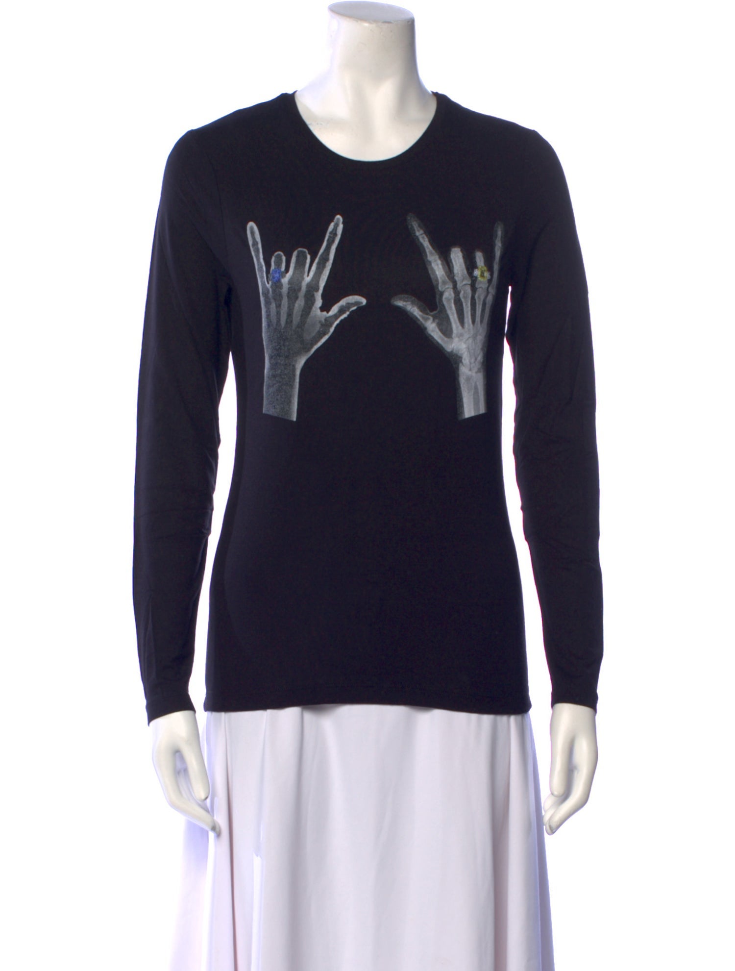 Jonathan Cohen Graphic Print Crew Neck Sweatshirt w/ Tags