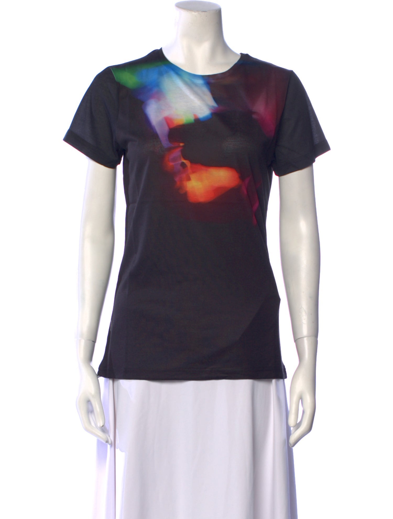 Jonathan Cohen Tie-Dye Print Crew Neck T-Shirt w/ Tags