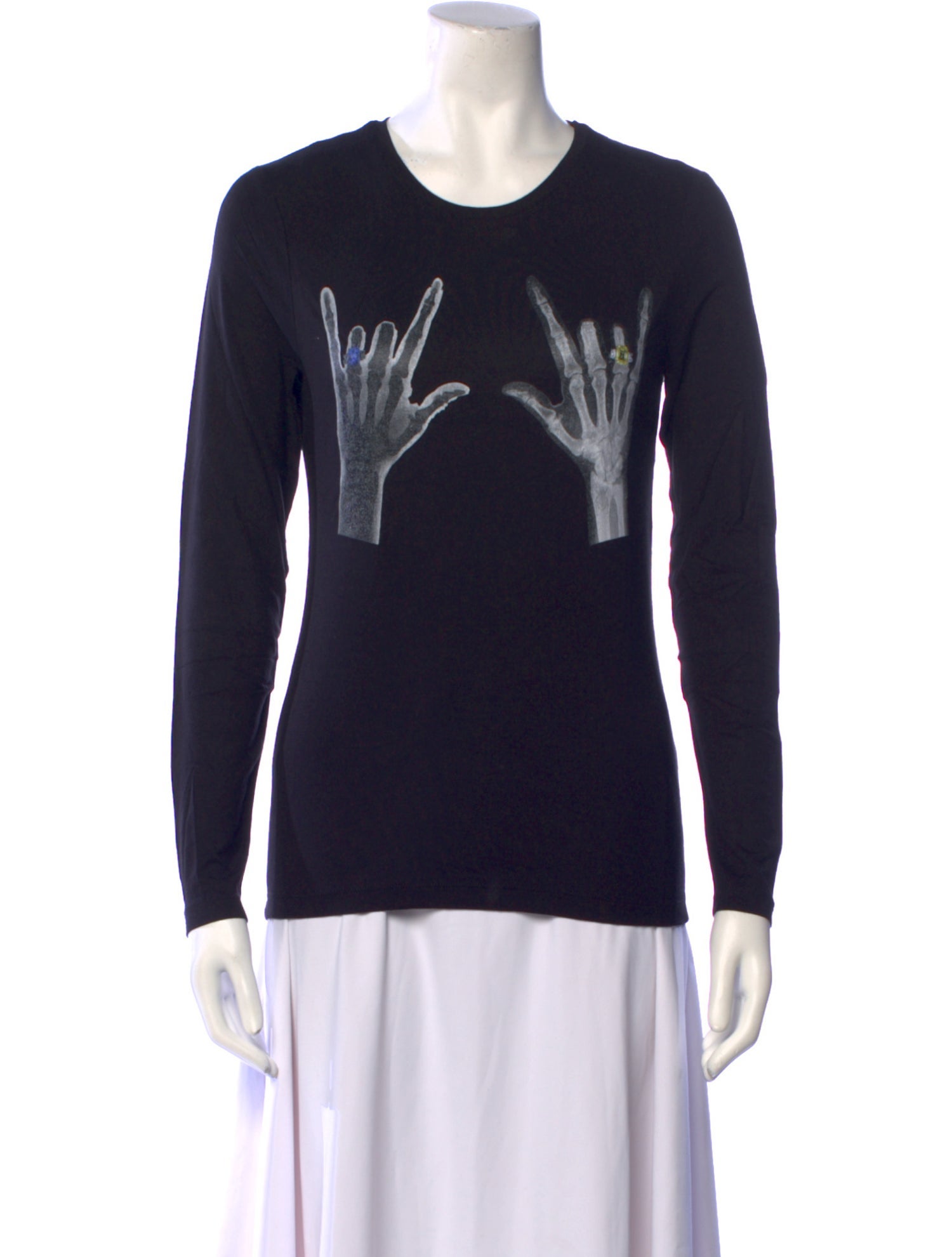 Jonathan Cohen Graphic Print Crew Neck T-Shirt w/ Tags