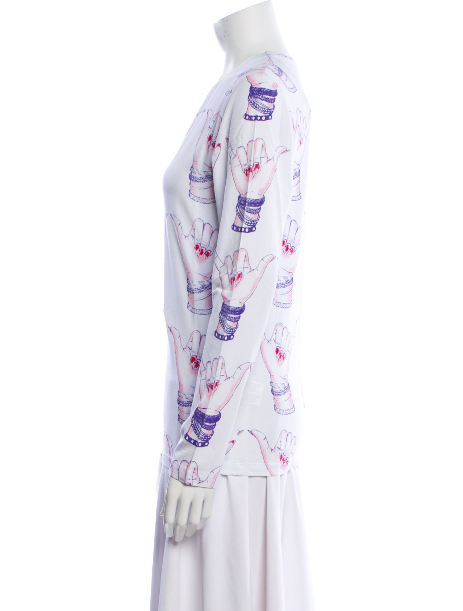 Jonathan Cohen Graphic Print Crew Neck Tunic w/ Tags