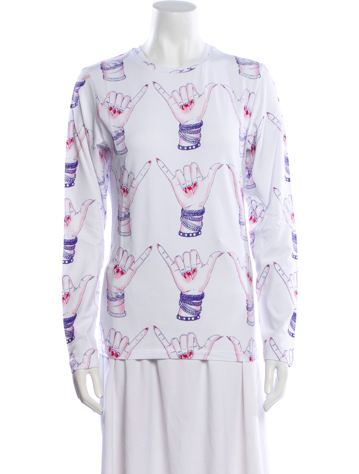 Jonathan Cohen Graphic Print Crew Neck Tunic w/ Tags