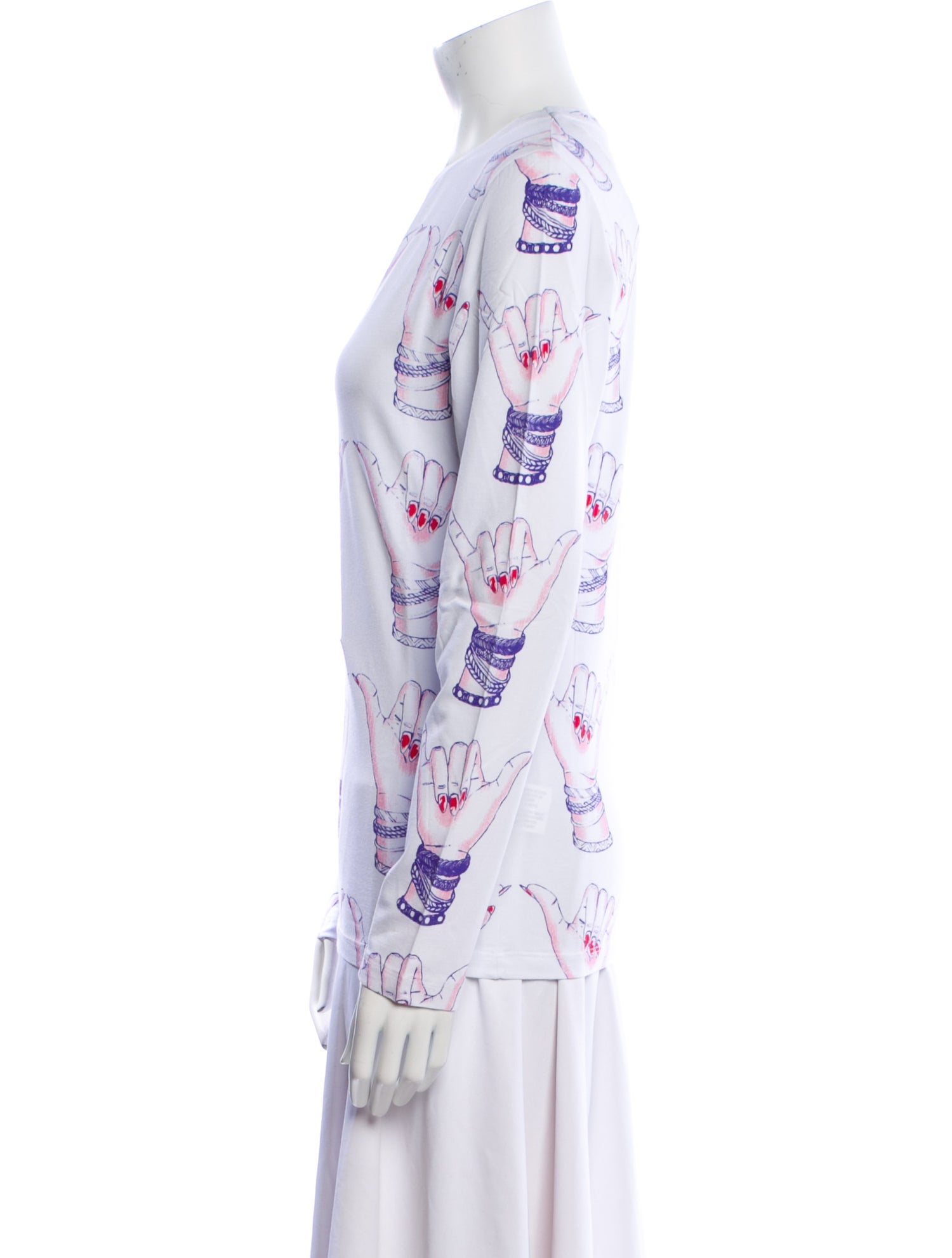 Jonathan Cohen Graphic Print Crew Neck Tunic w/ Tags