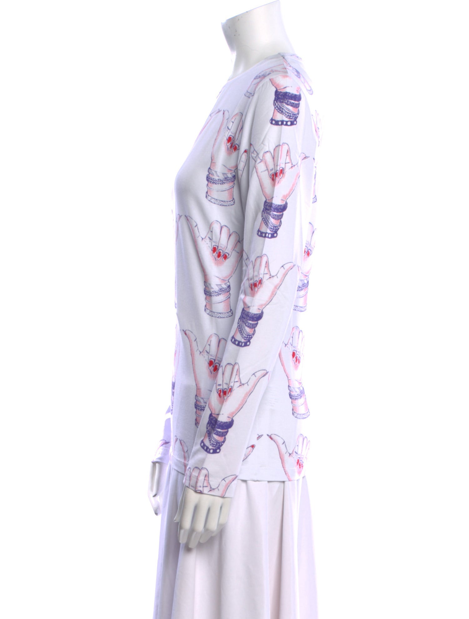 Jonathan Cohen Printed Crew Neck Tunic w/ Tags