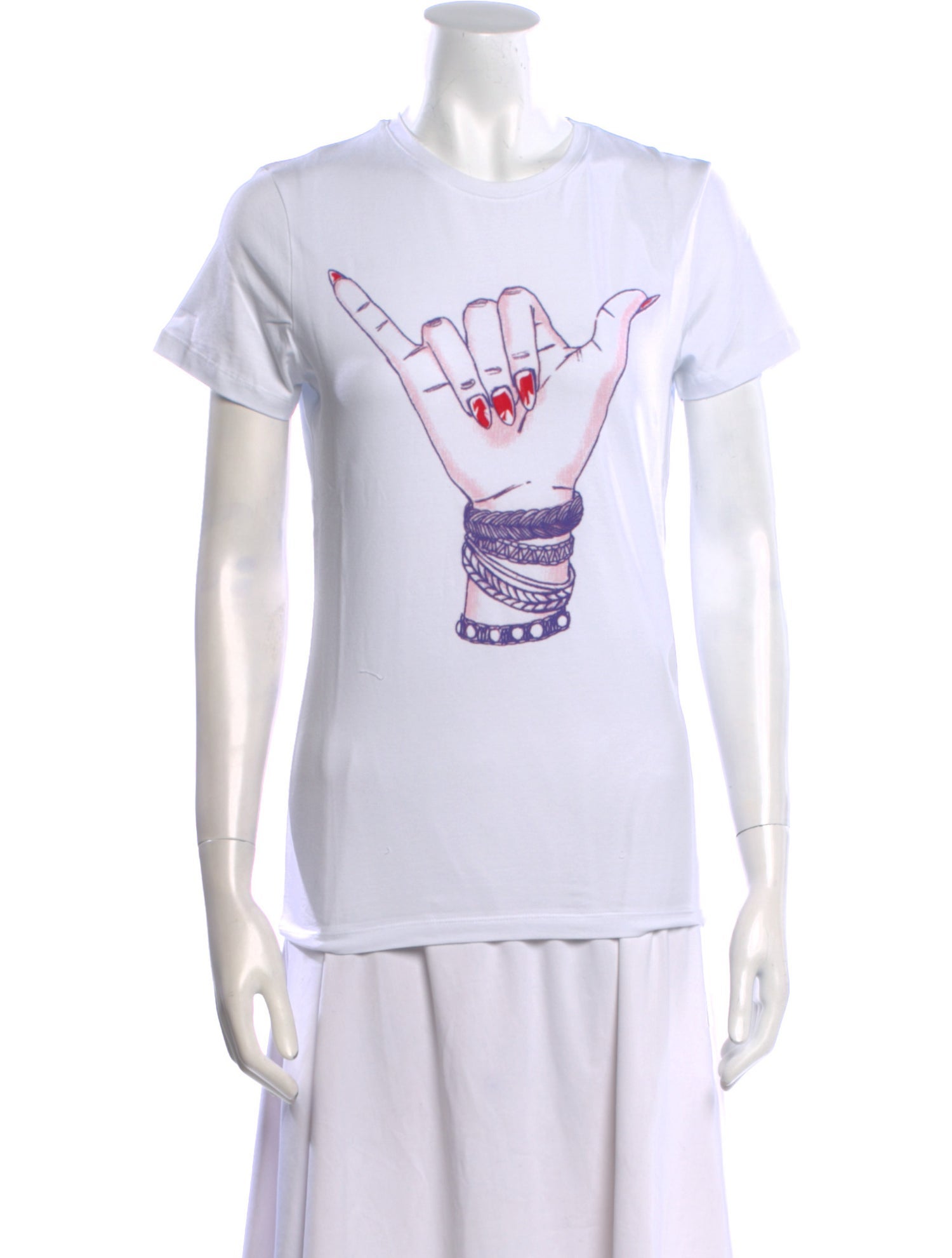 Jonathan Cohen Graphic Print Crew Neck T-Shirt w/ Tags