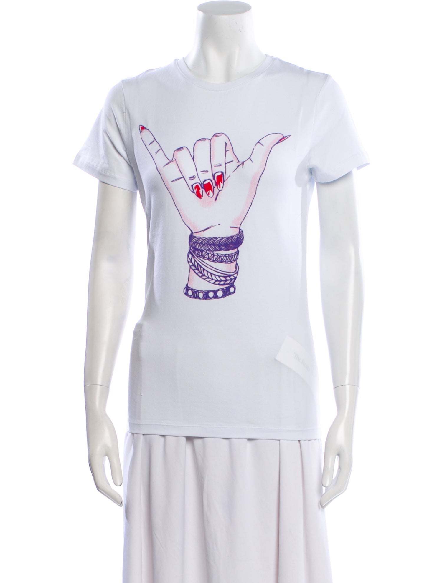 Jonathan Cohen Graphic Print Crew Neck T-Shirt w/ Tags