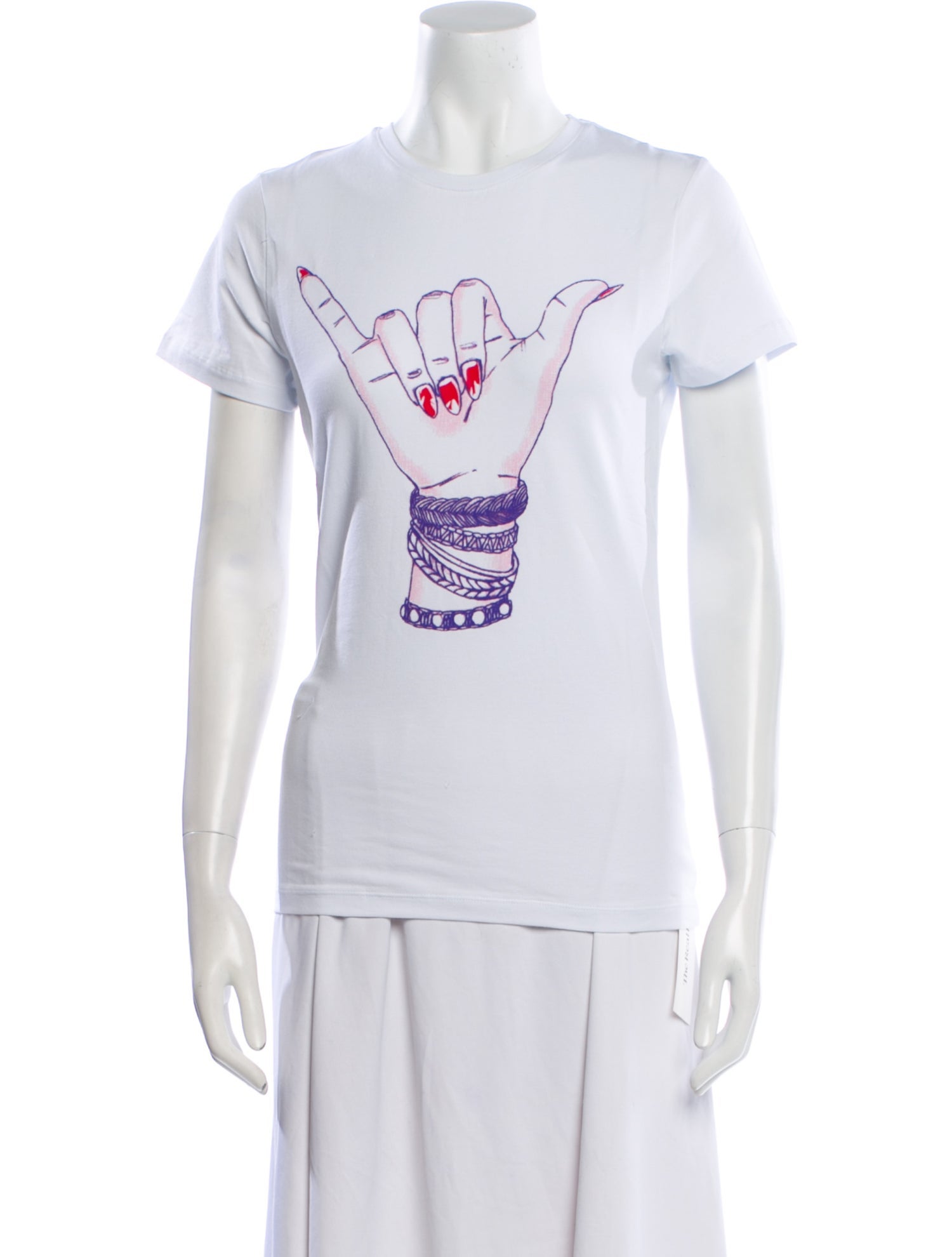 Jonathan Cohen Graphic Print Crew Neck T-Shirt w/ Tags