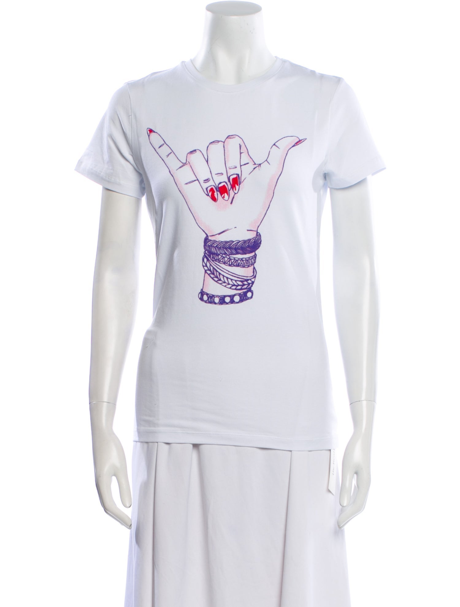 Jonathan Cohen Graphic Print Crew Neck T-Shirt w/ Tags