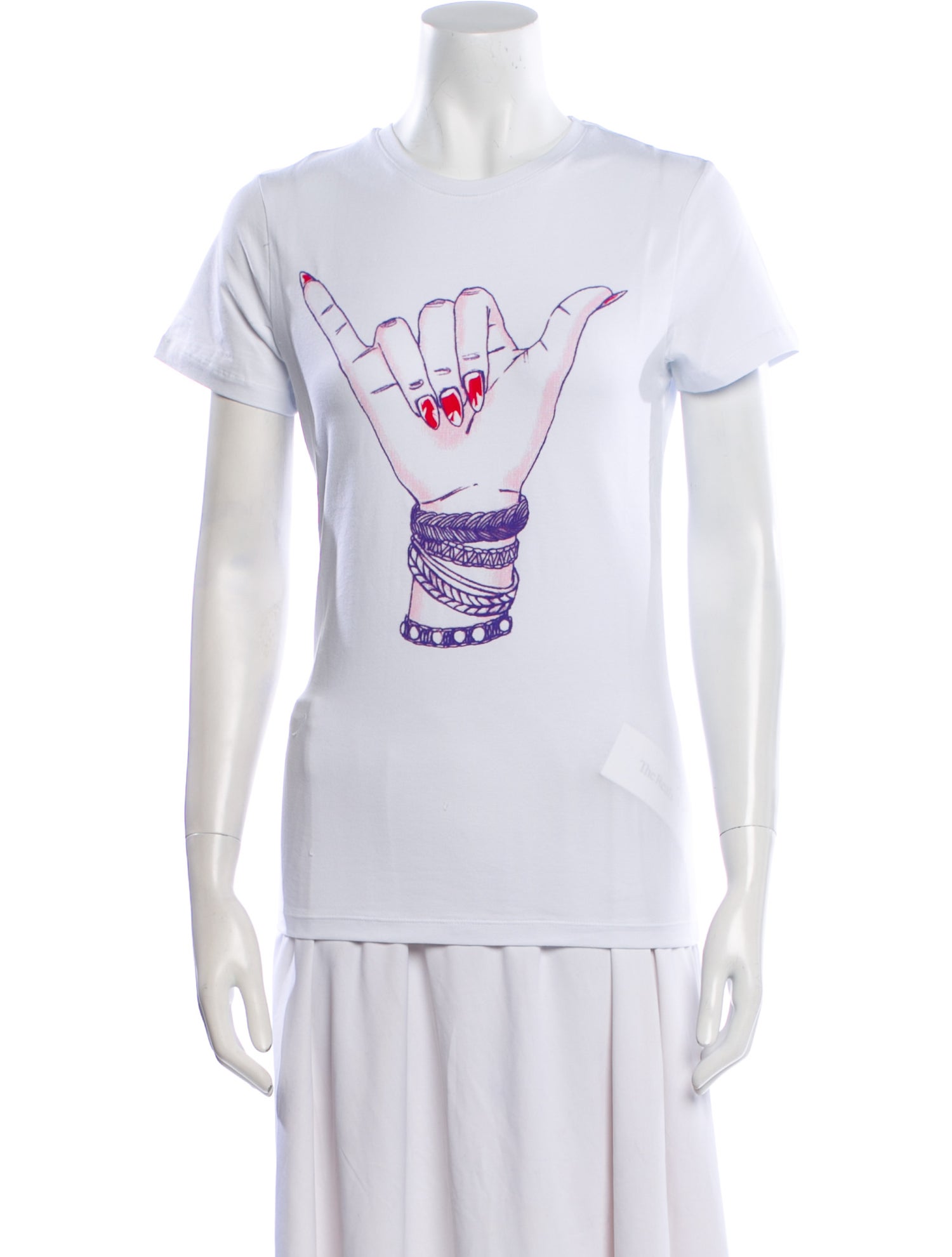 Jonathan Cohen Graphic Print Crew Neck T-Shirt w/ Tags