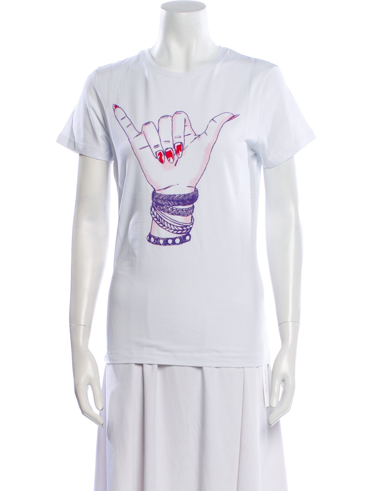 Jonathan Cohen Graphic Print Crew Neck T-Shirt w/ Tags