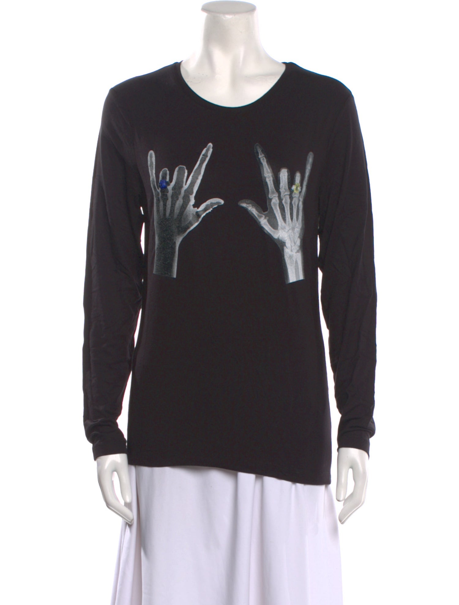 Jonathan Cohen Terry Cloth Graphic Print Sweatshirt