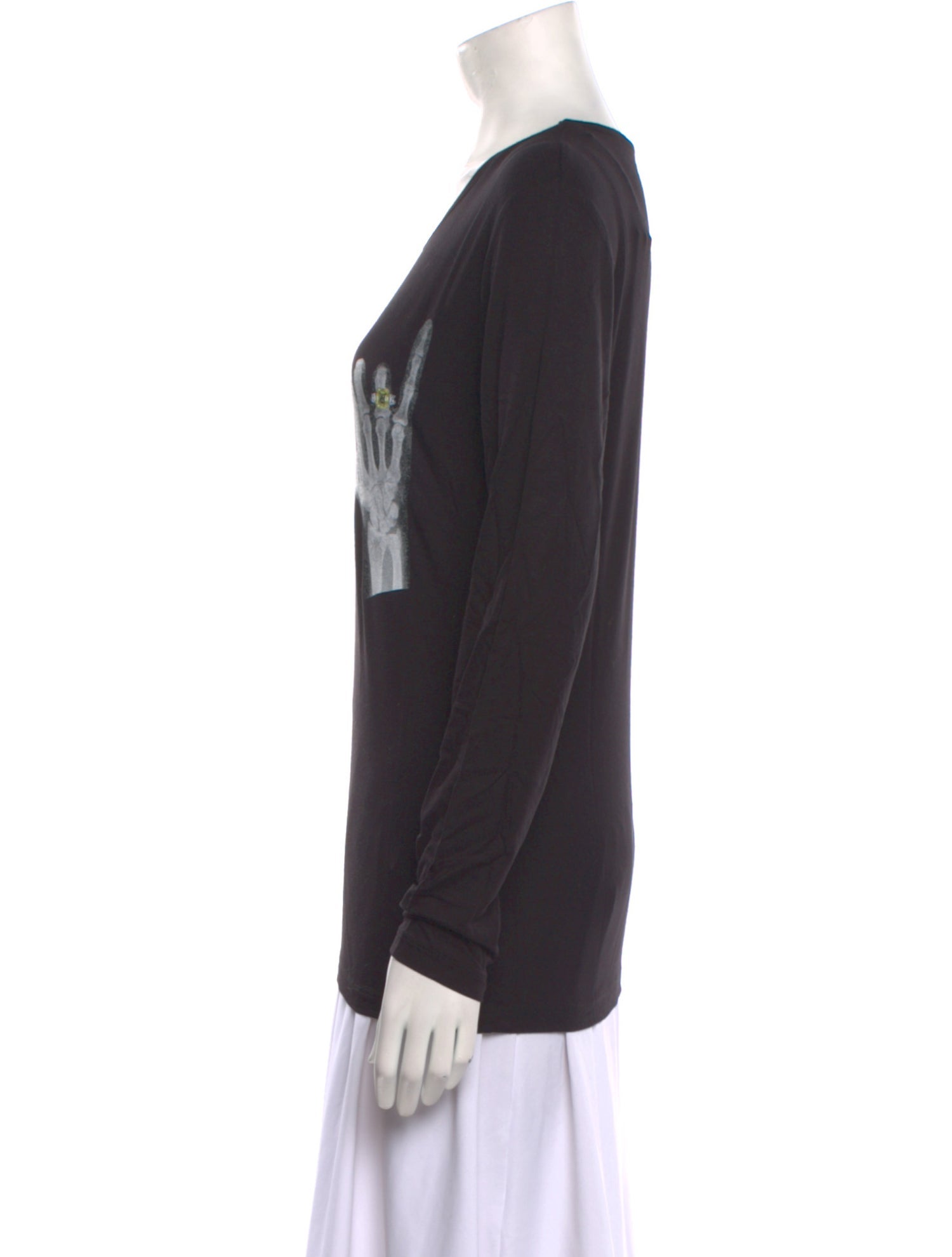 Jonathan Cohen Terry Cloth Graphic Print Sweatshirt