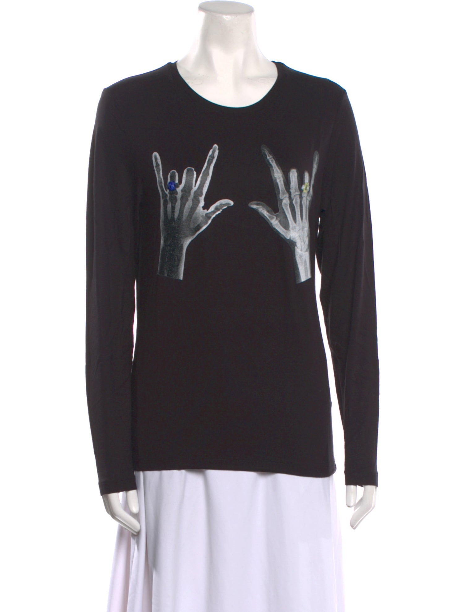 Jonathan Cohen Graphic Print Crew Neck Sweatshirt