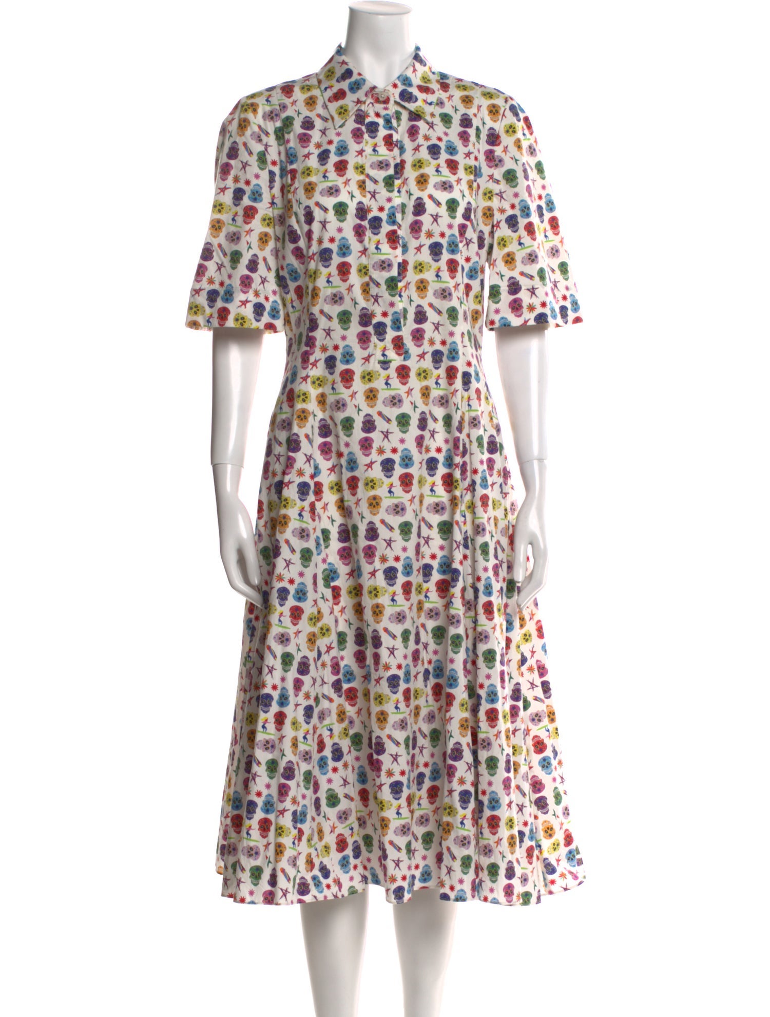Jonathan Cohen Printed Midi Length Dress