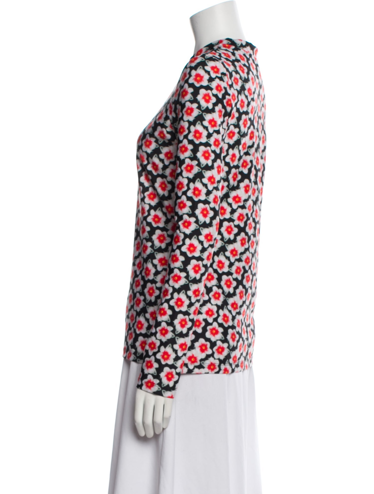 Jonathan Cohen Floral Print Crew Neck Sweatshirt w/ Tags