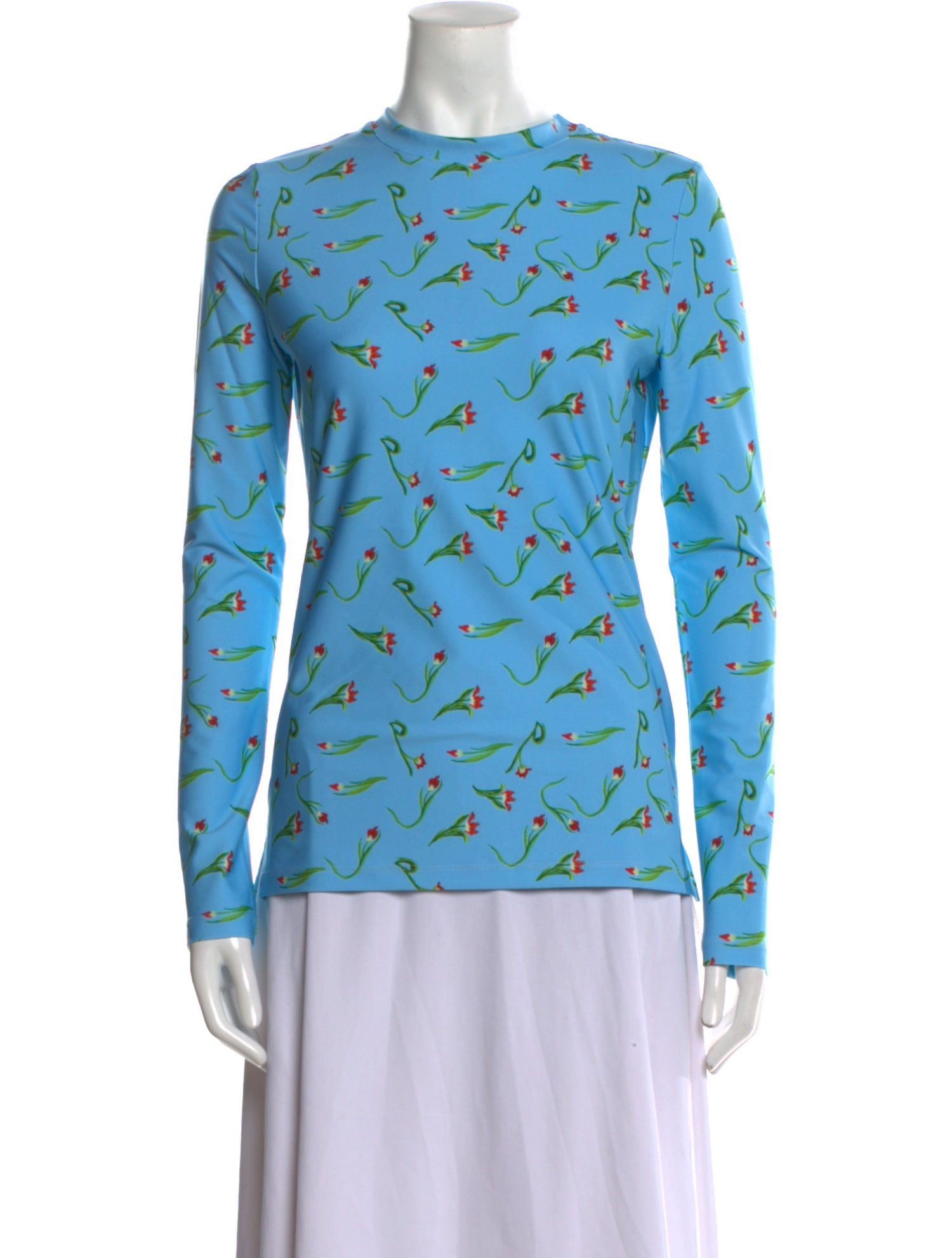 Jonathan Cohen Printed Crew Neck Top w/ Tags