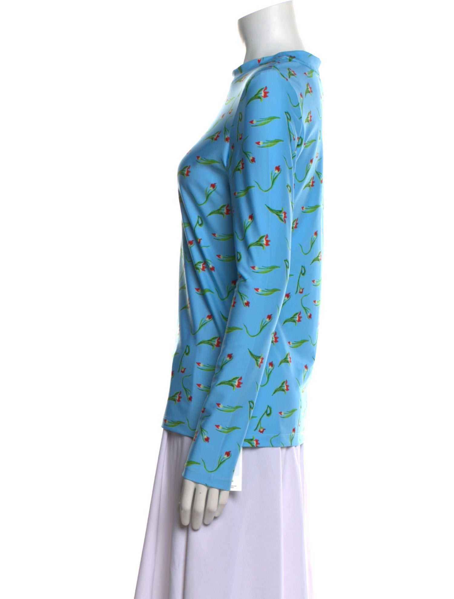 Jonathan Cohen Printed Crew Neck Top w/ Tags