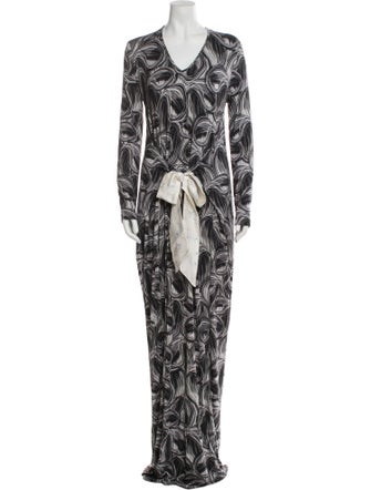 Jonathan Cohen Printed Long Dress