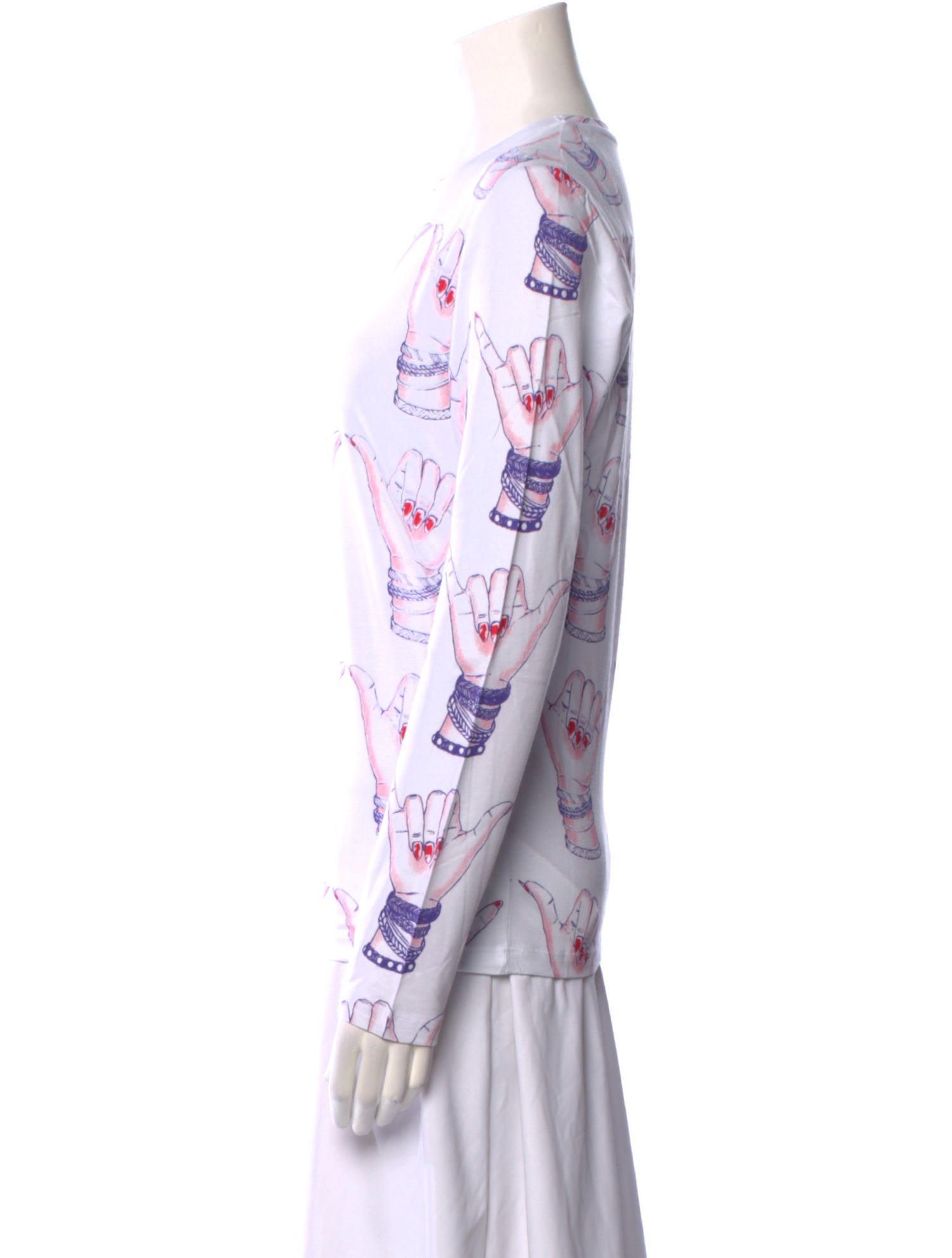 Jonathan Cohen Printed Crew Neck Tunic w/ Tags