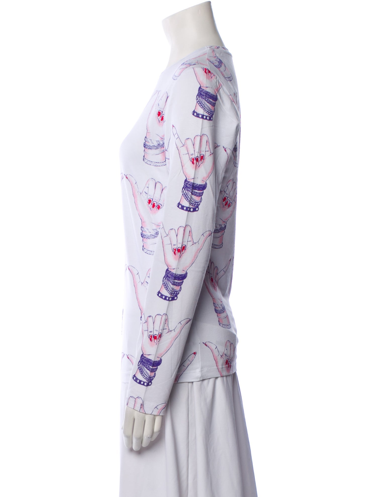 Jonathan Cohen Printed Crew Neck Tunic w/ Tags