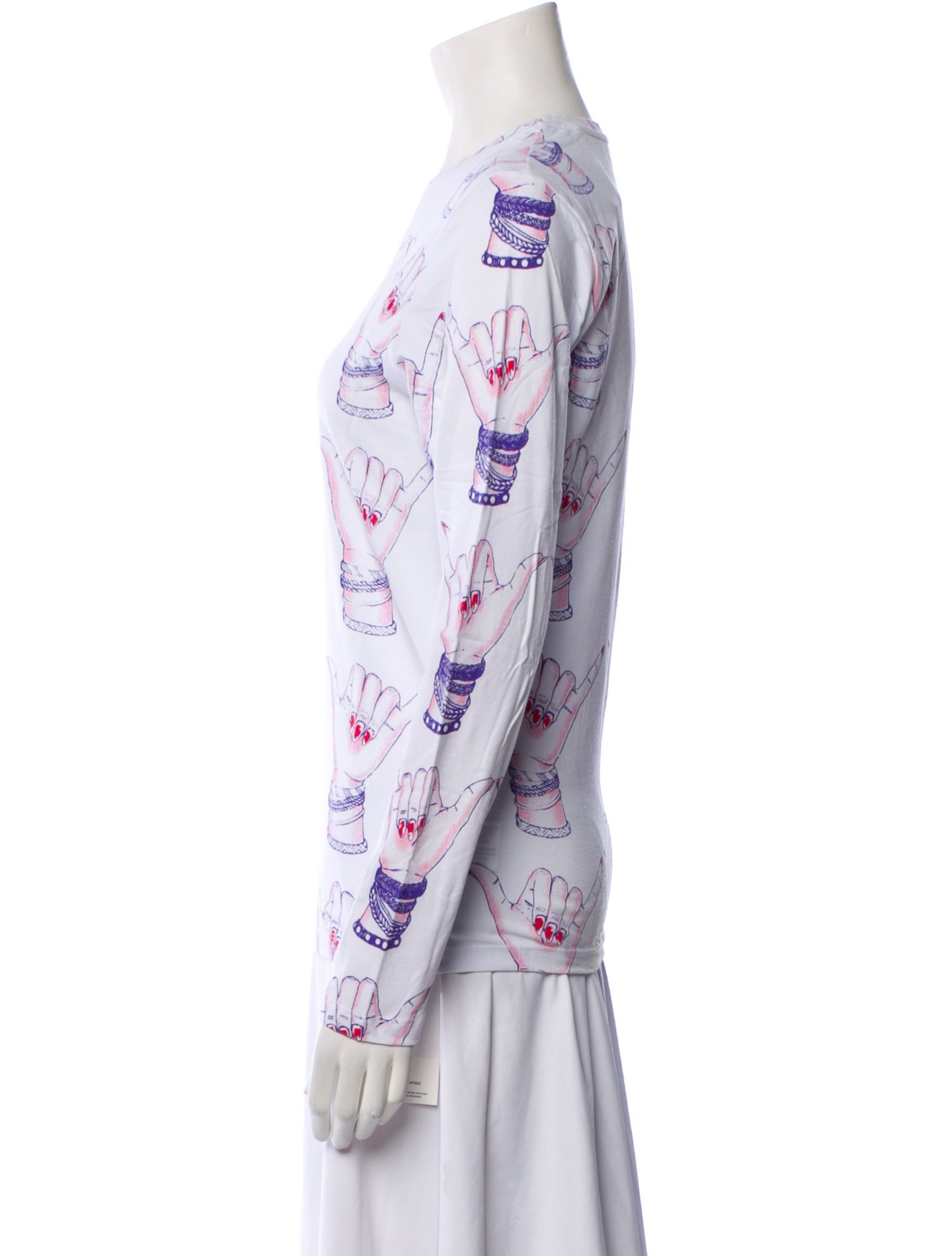 Jonathan Cohen Printed Crew Neck Sweatshirt