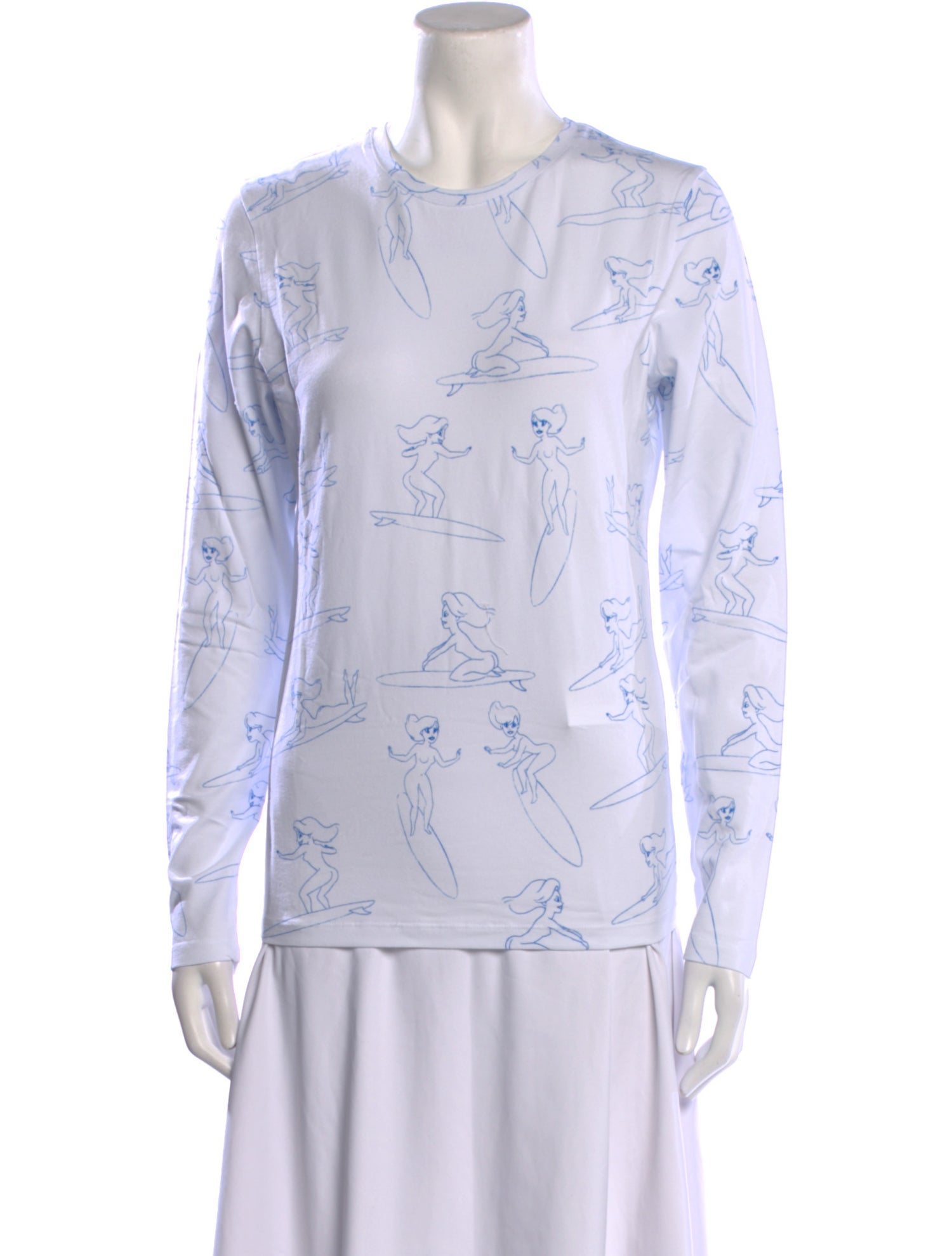 Jonathan Cohen Printed Crew Neck T-Shirt w/ Tags