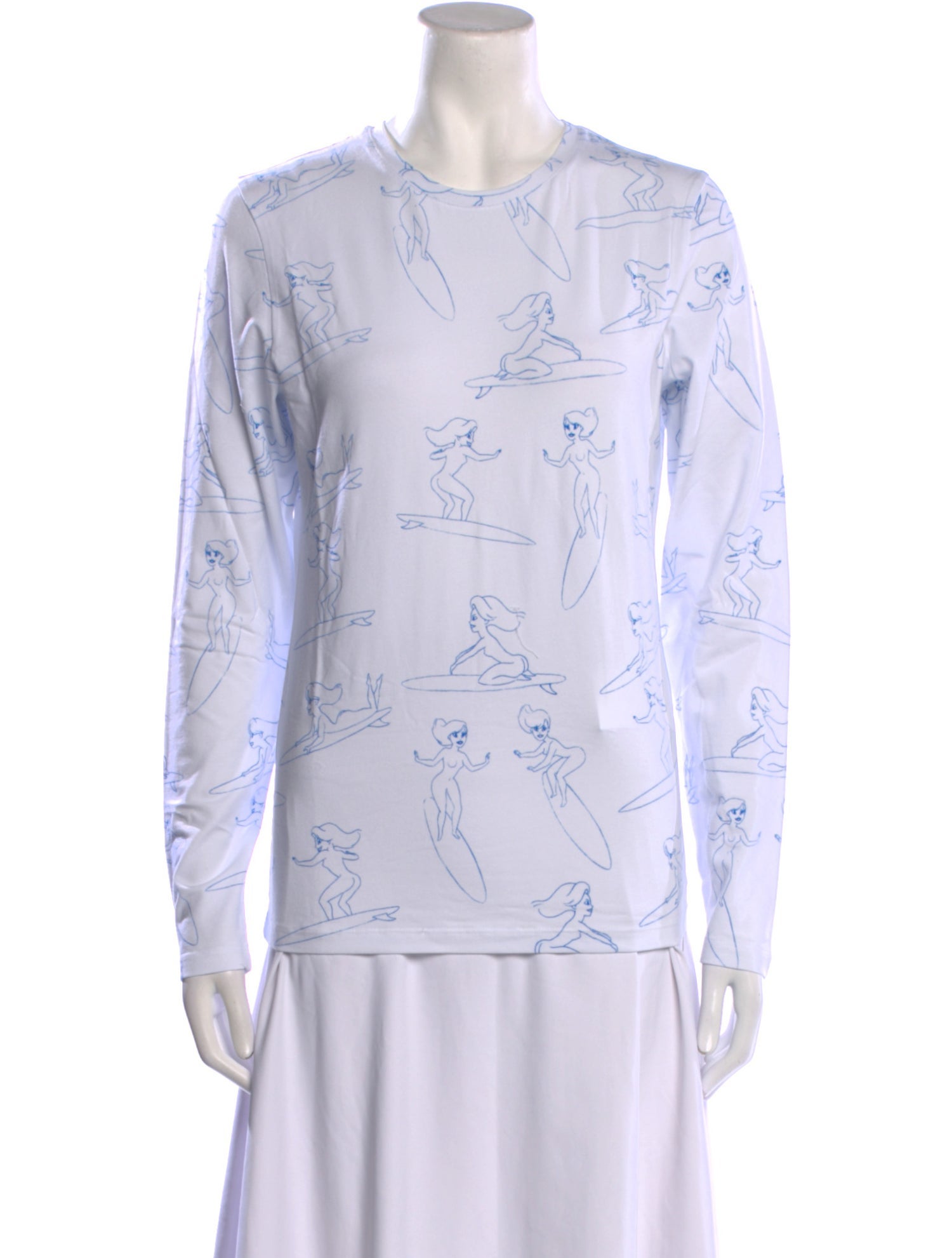 Jonathan Cohen Printed Crew Neck T-Shirt w/ Tags