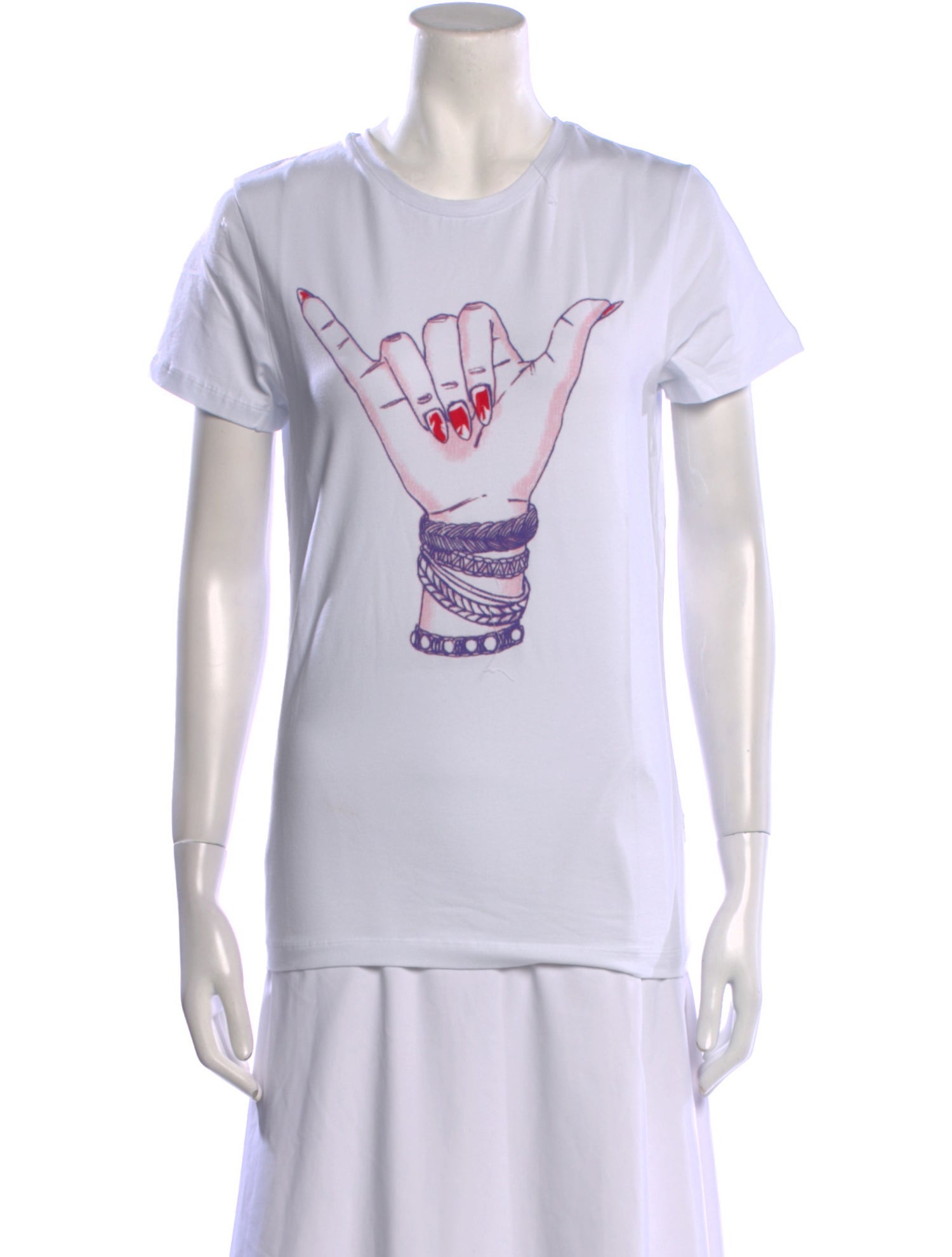 Jonathan Cohen Graphic Print Crew Neck T-Shirt w/ Tags